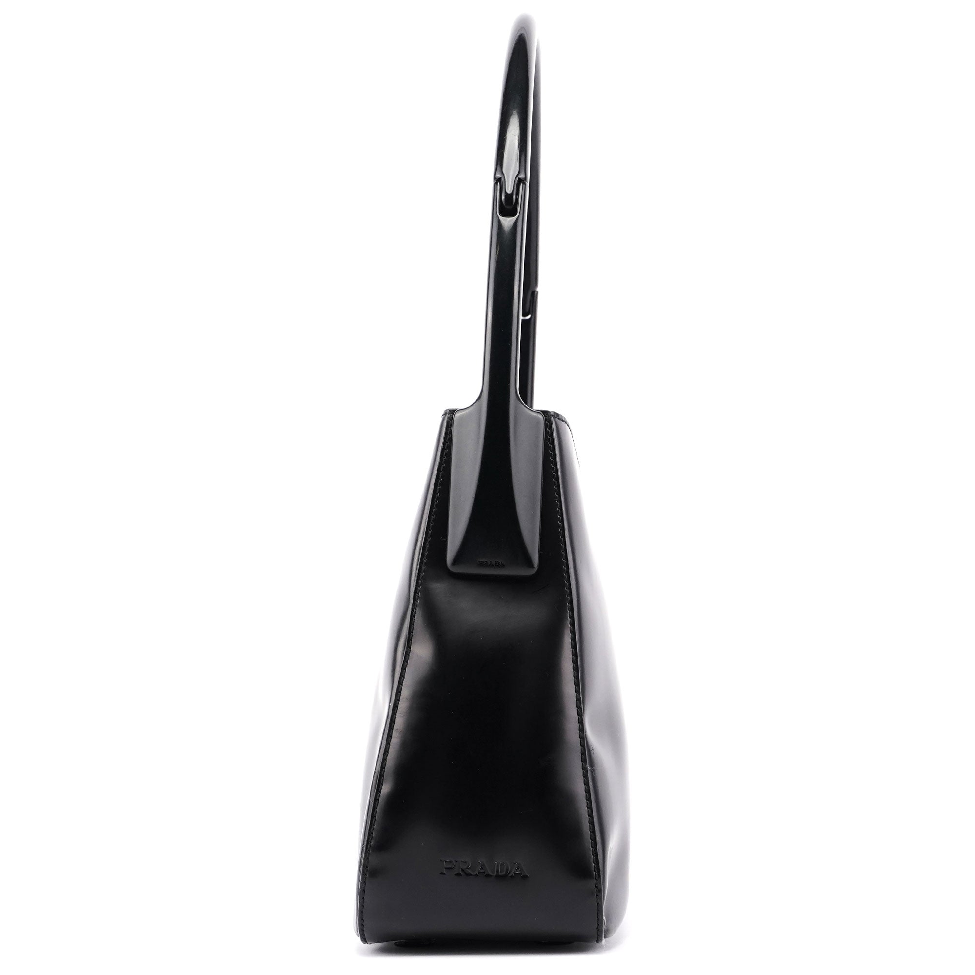 Black Spazzolato Sport Shoulder Bag