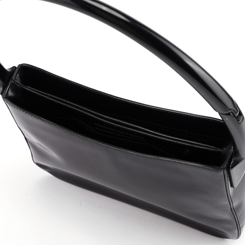 Black Spazzolato Sport Shoulder Bag
