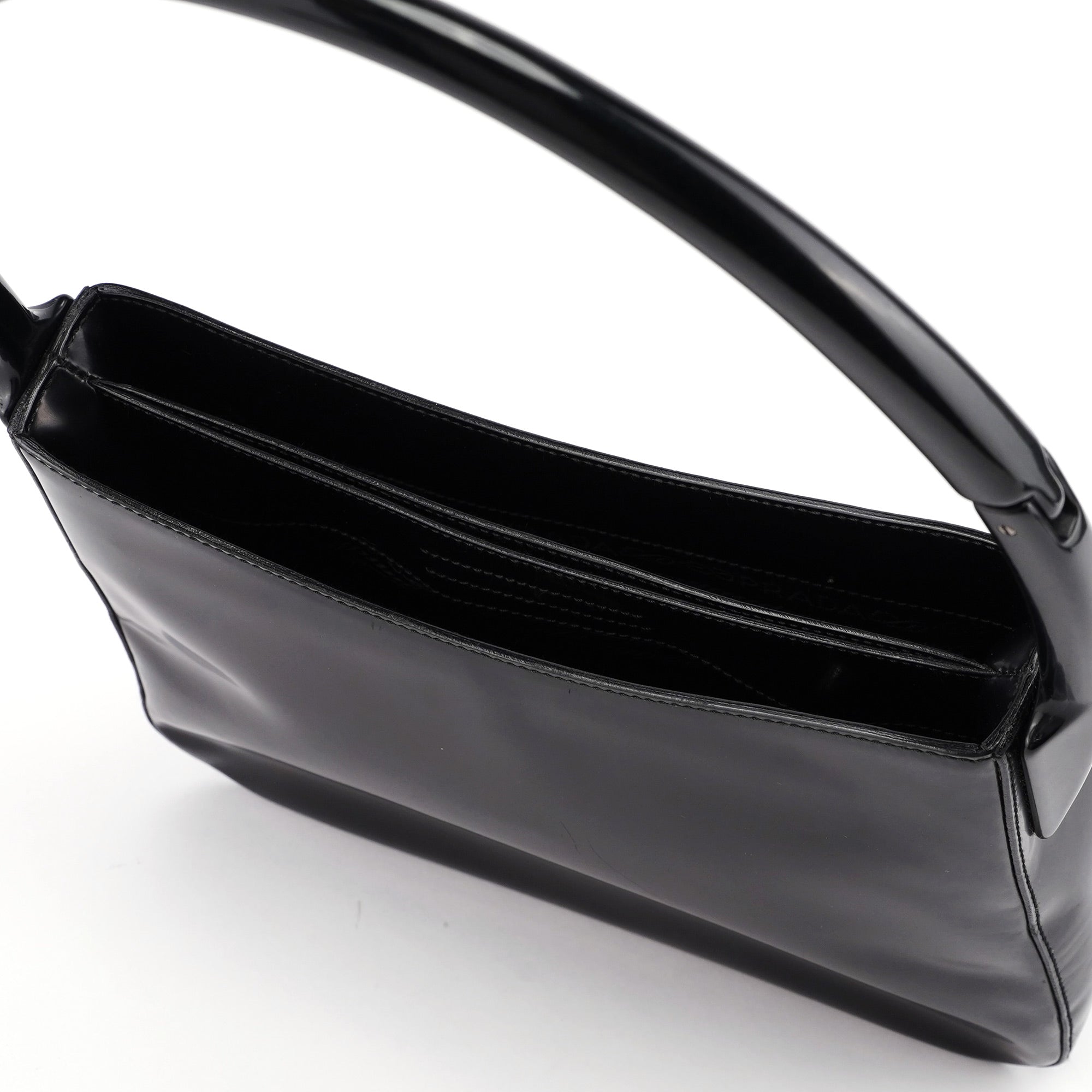 Black Spazzolato Sport Shoulder Bag