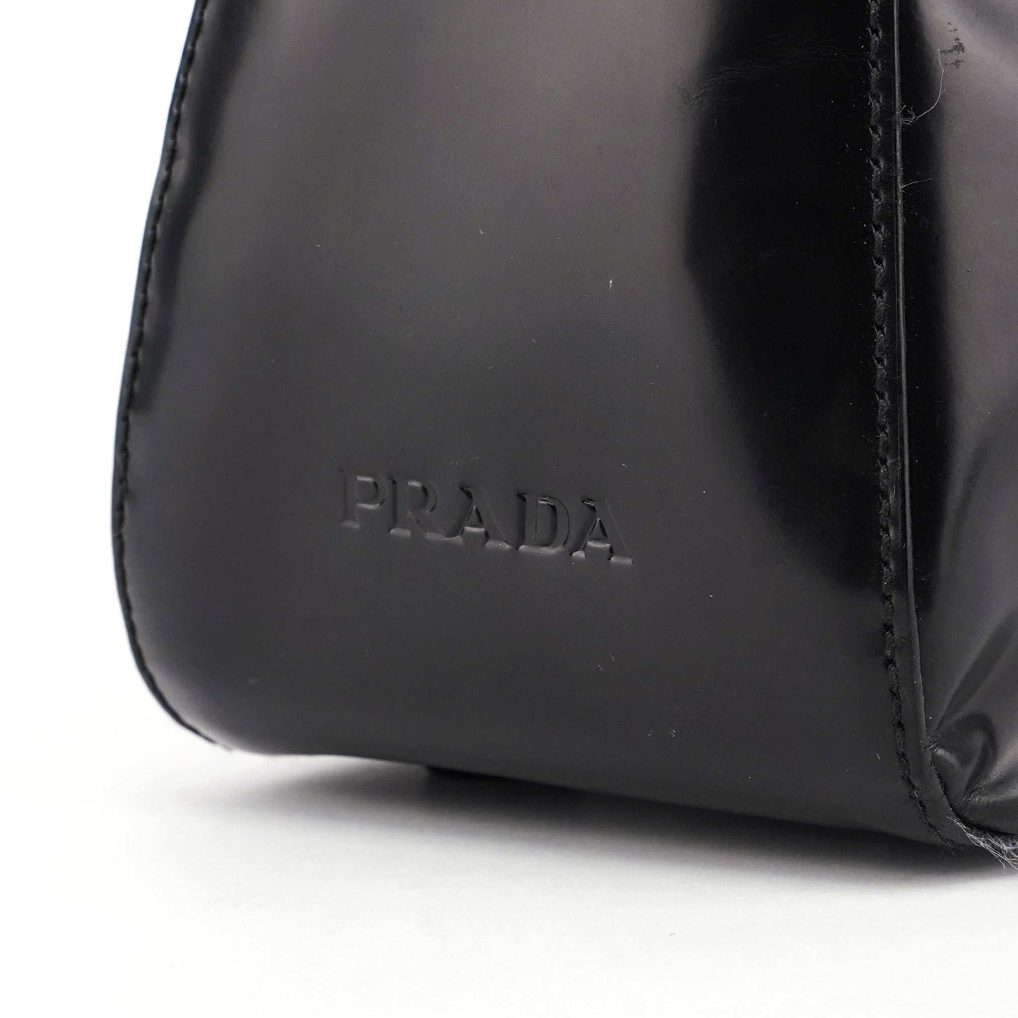 Black Spazzolato Sport Shoulder Bag
