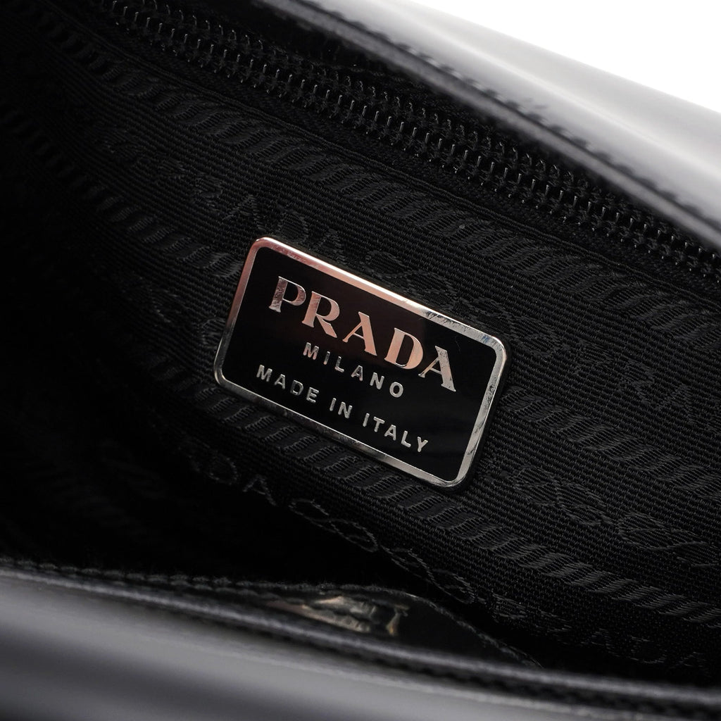 Black Spazzolato Sport Shoulder Bag