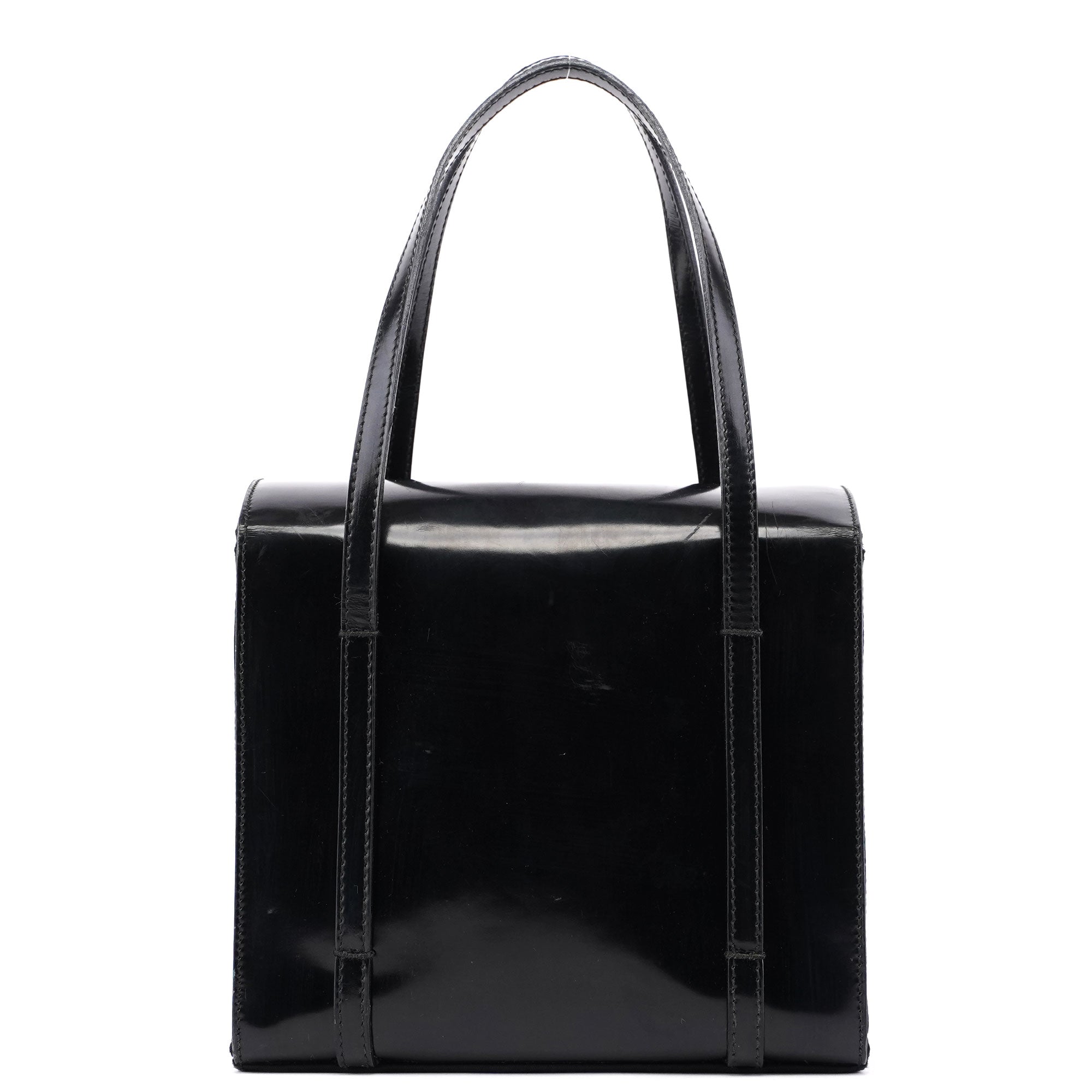 Black Spazzolato Tessuto Tote