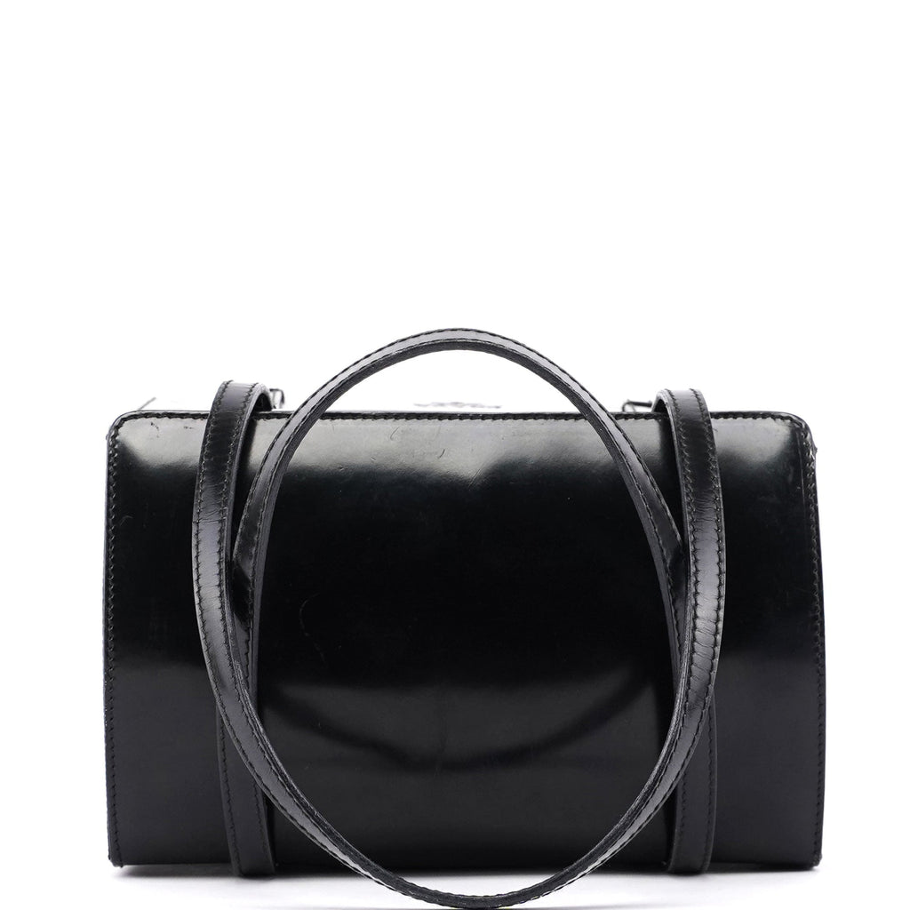 Black Spazzolato Tessuto Tote
