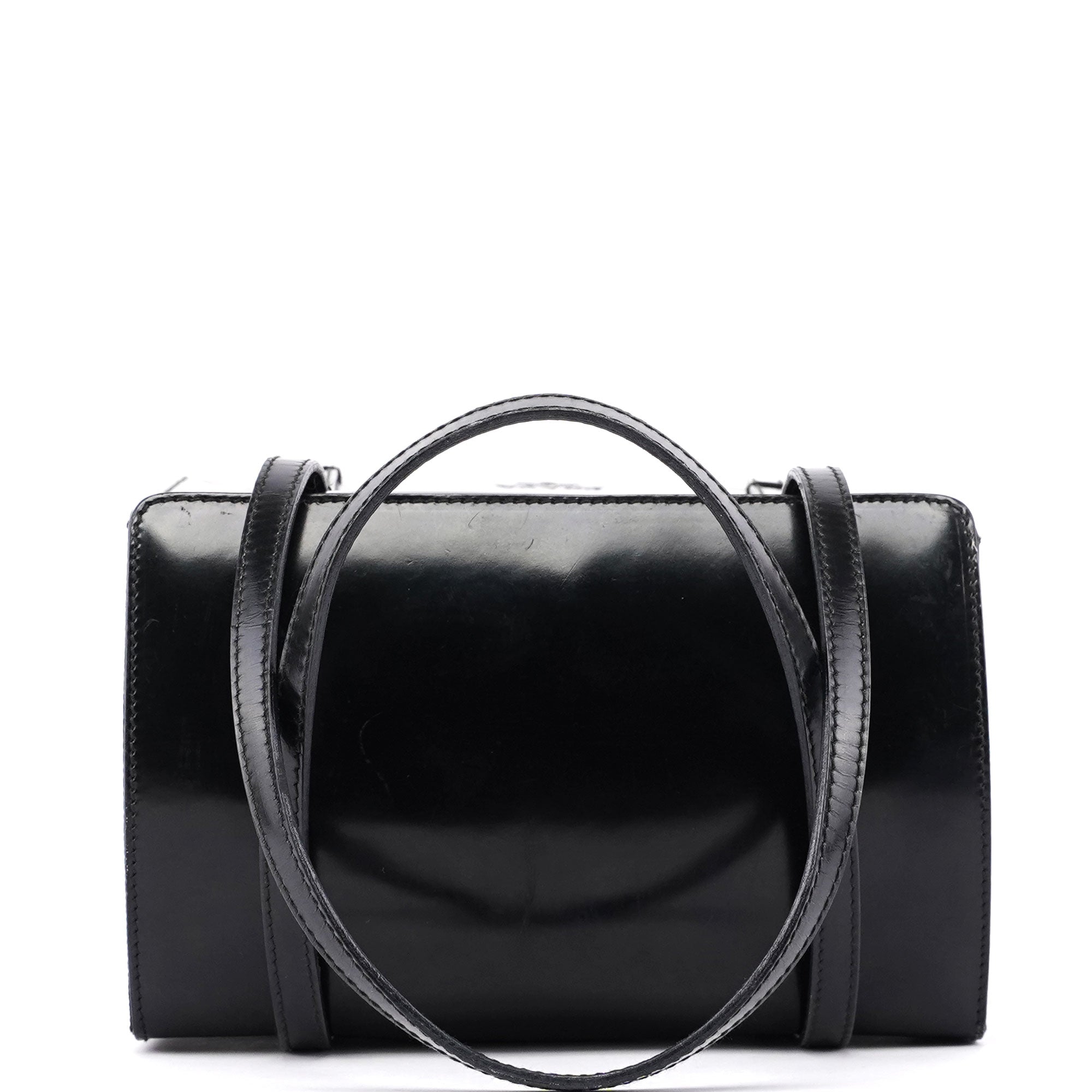 Black Spazzolato Tessuto Tote