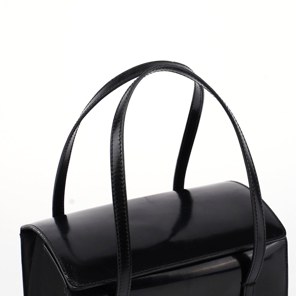 Black Spazzolato Tessuto Tote