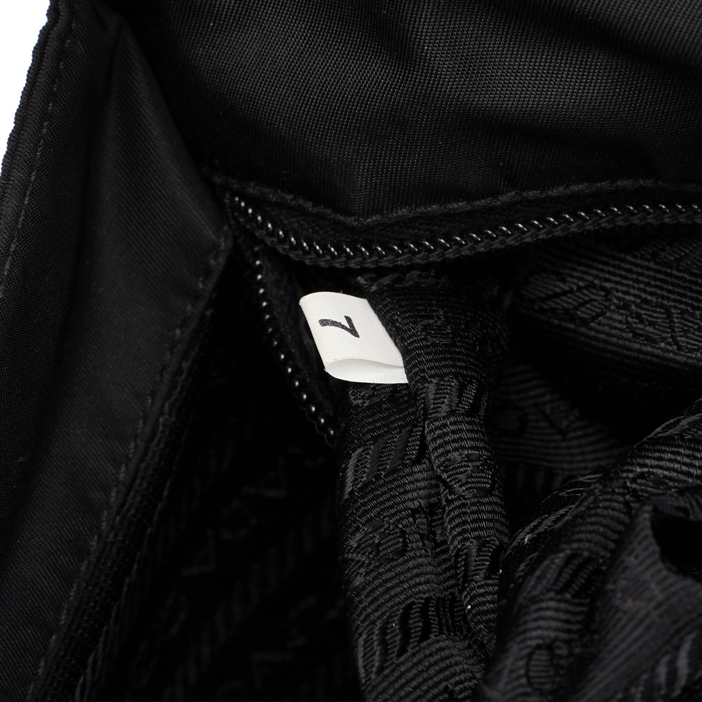 Black Spazzolato Tessuto Tote
