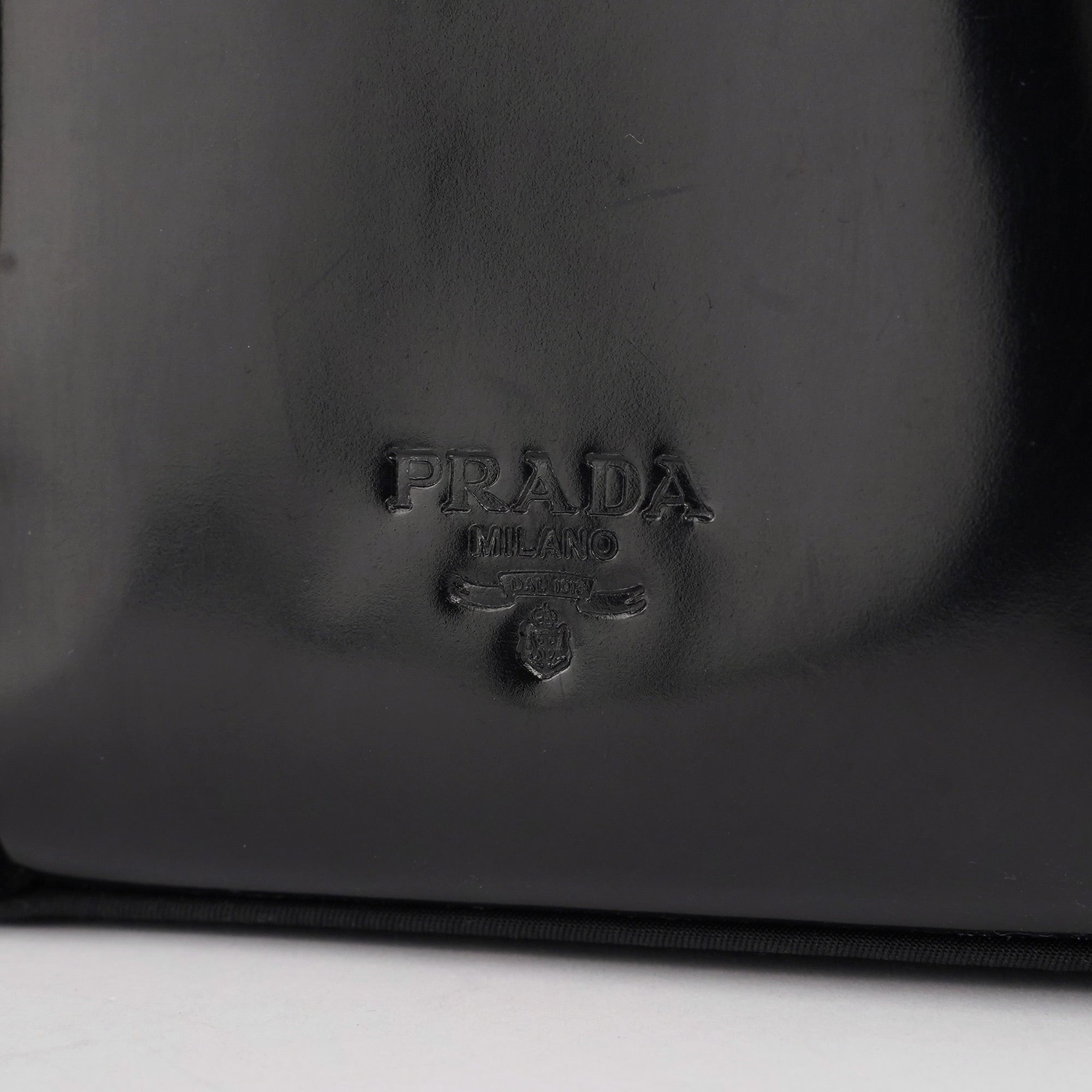 Black Spazzolato Tessuto Tote