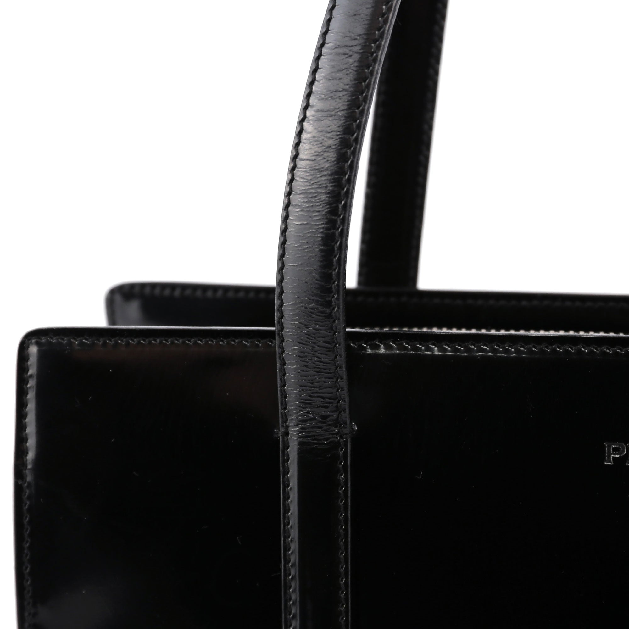 Black Spazzolato Tote
