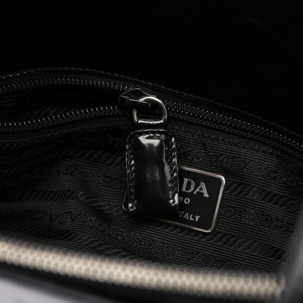 Black Spazzolato Tote
