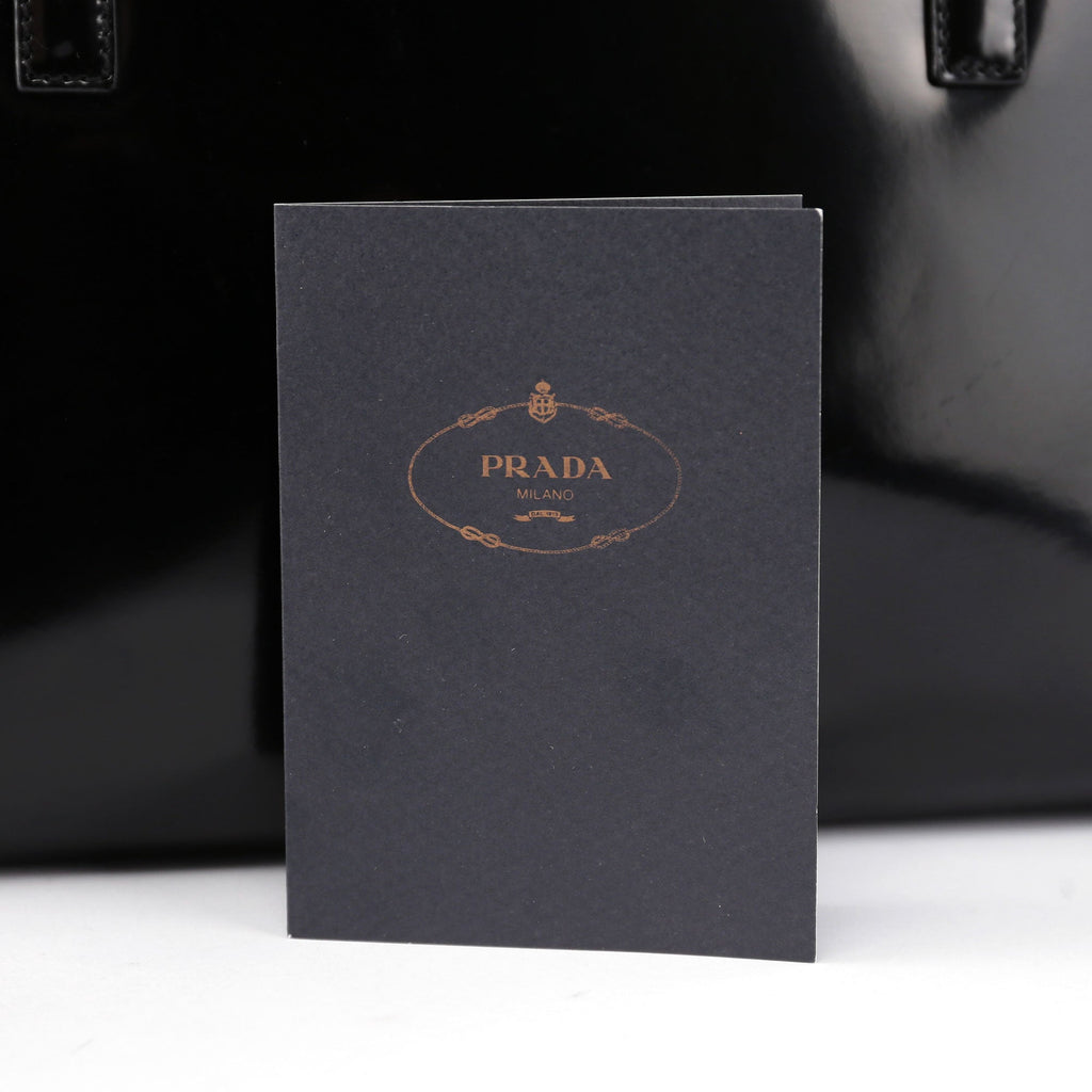Black Spazzolato Tote