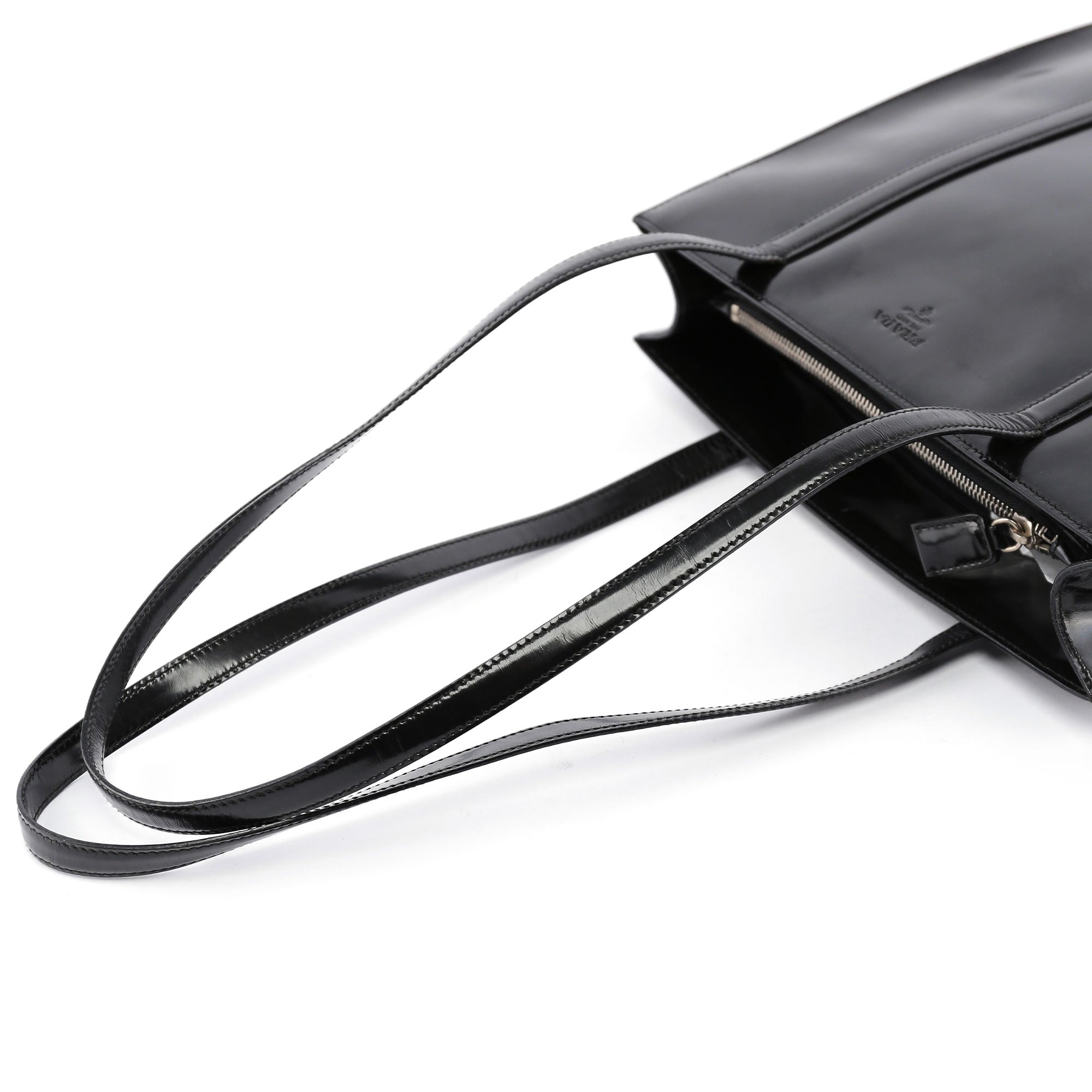 Black Spazzolato Tote