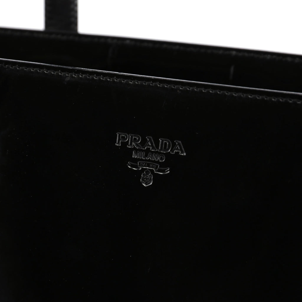 Black Spazzolato Tote