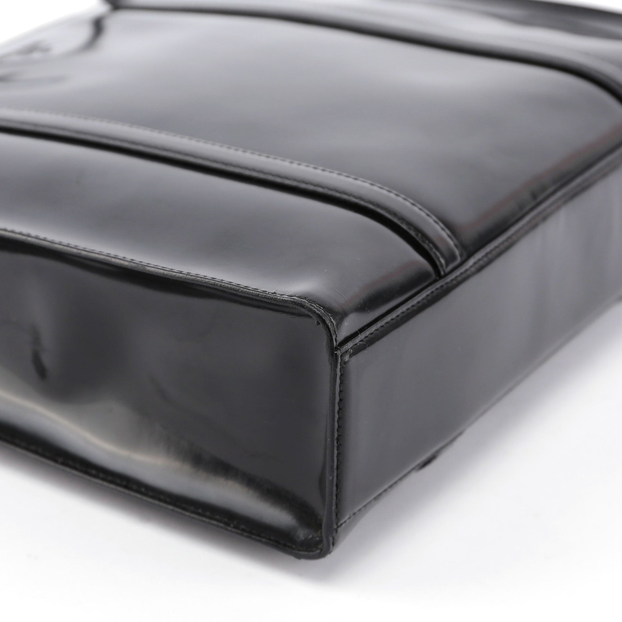 Black Spazzolato Tote