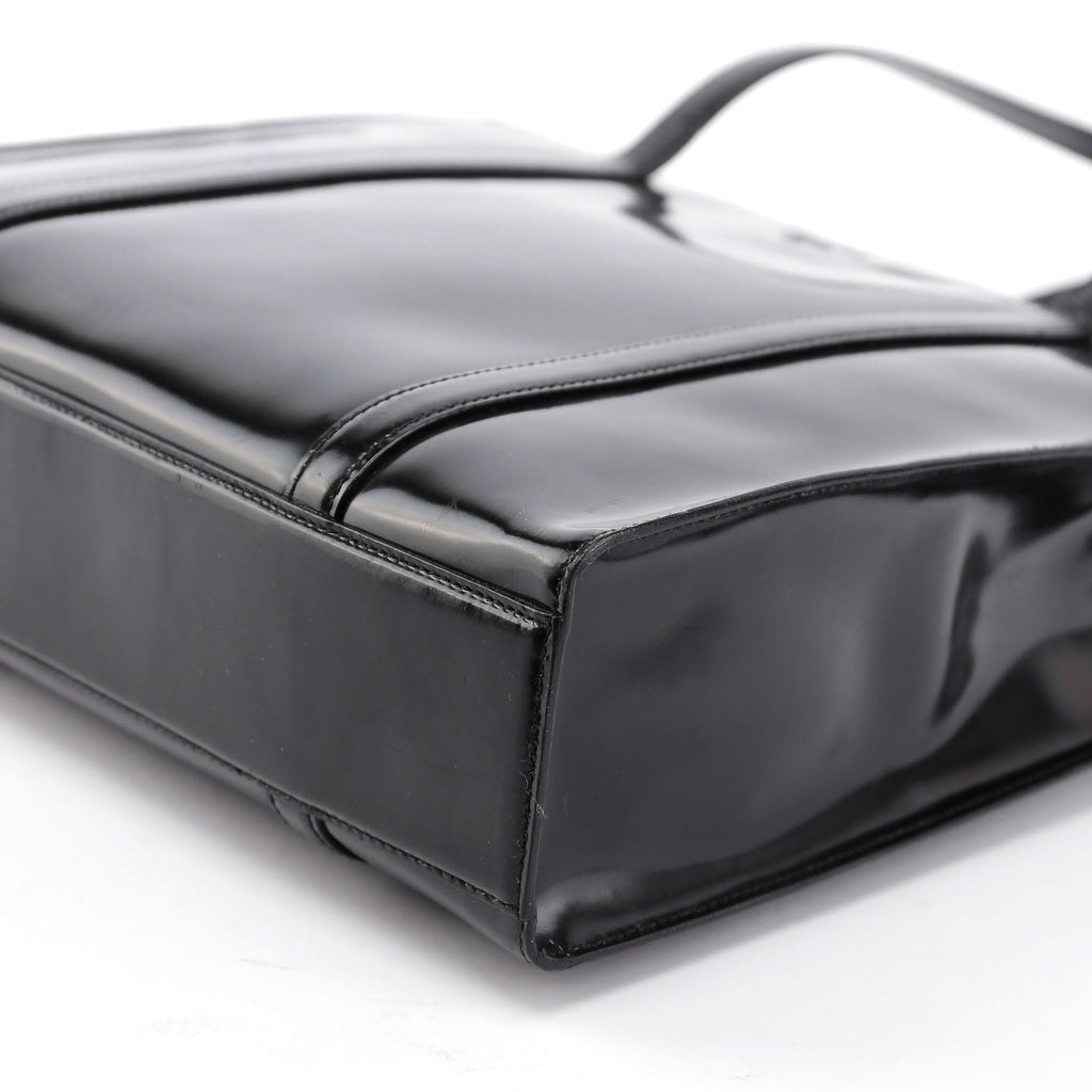 Black Spazzolato Tote