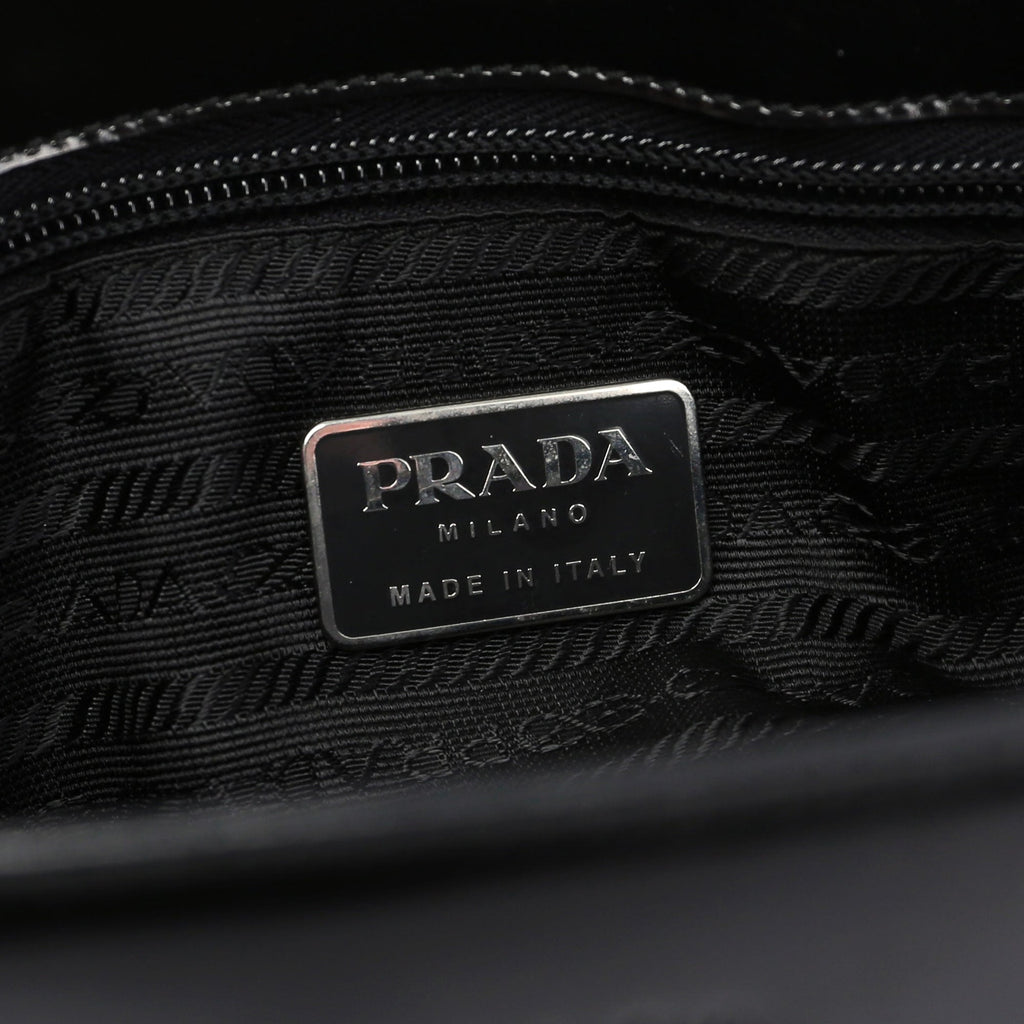 Black Spazzolato Tote