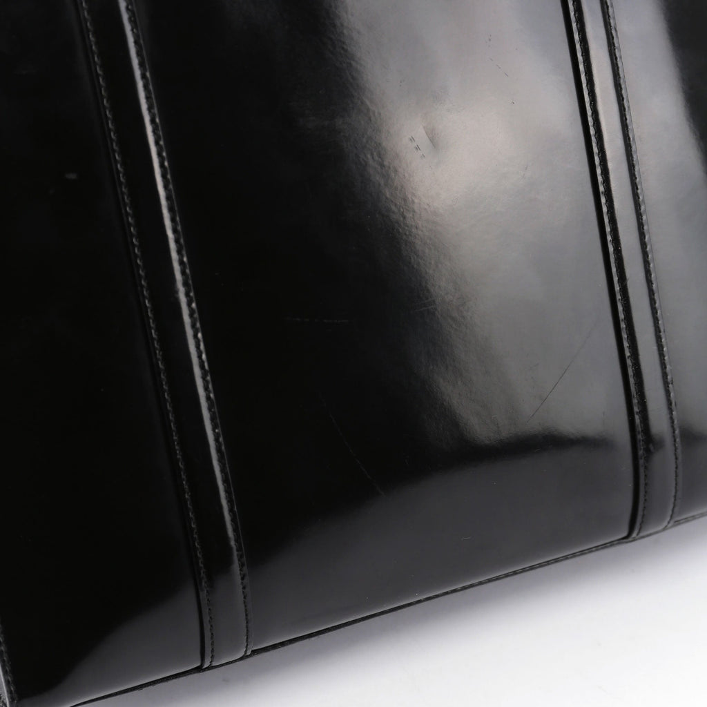 Black Spazzolato Tote