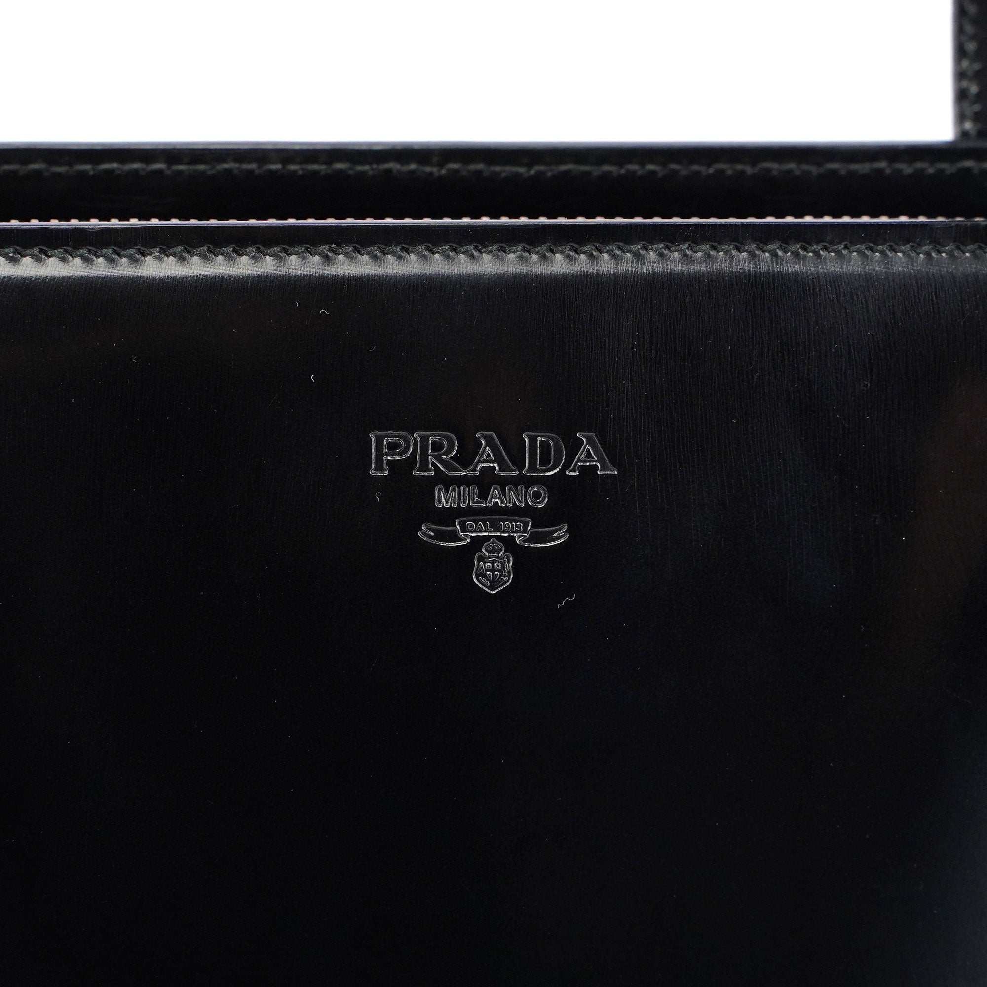 Black Spazzolato Tote