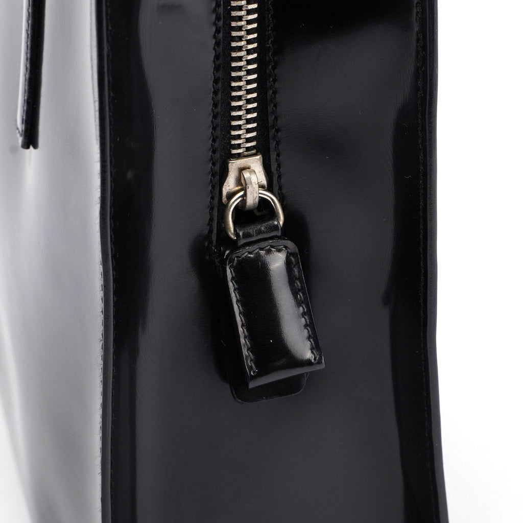 Black Spazzolato Tote
