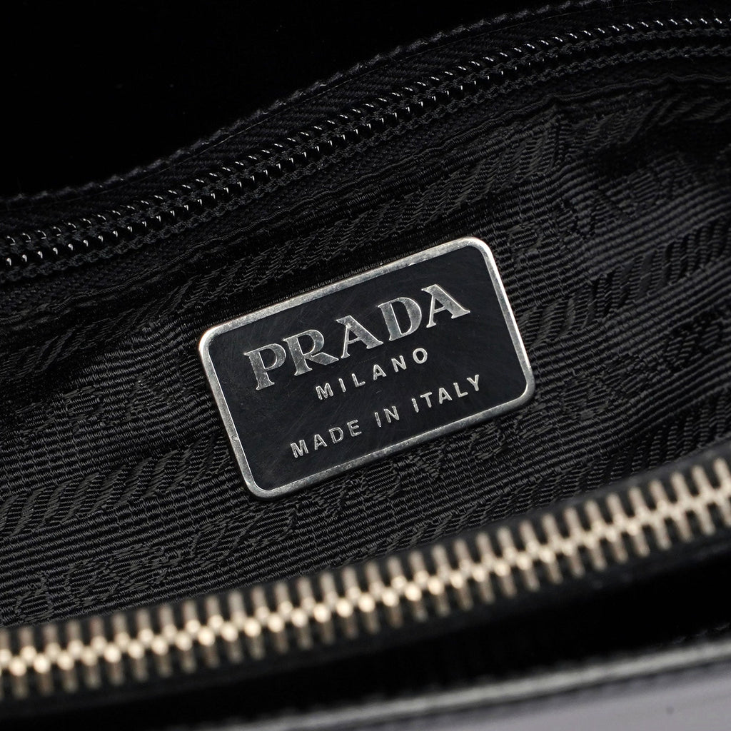 Black Spazzolato Tote