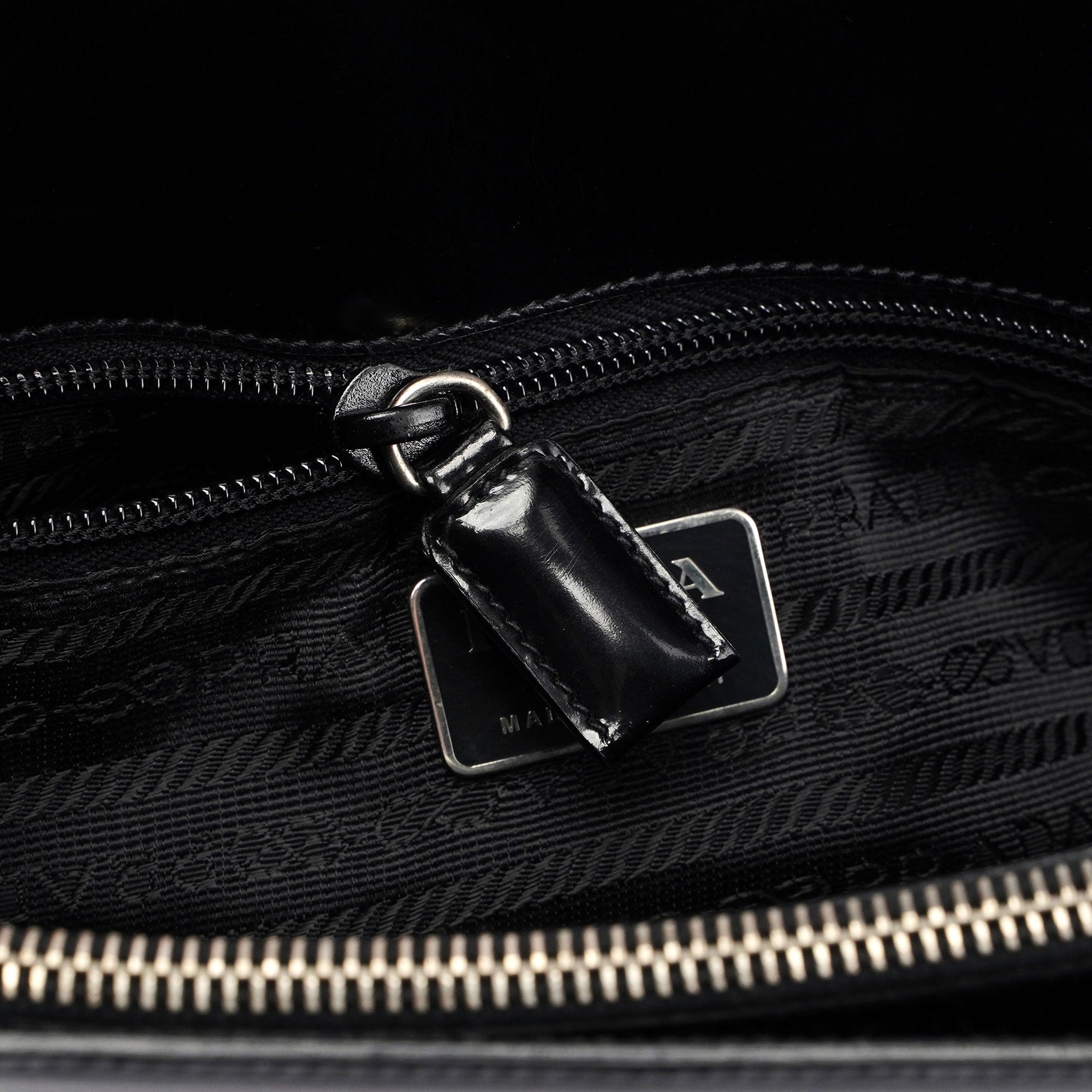 Black Spazzolato Tote