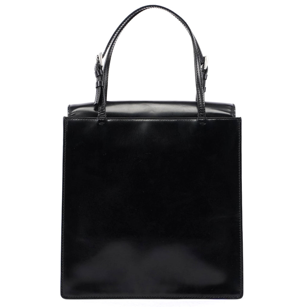 Black Spazzolato Tote