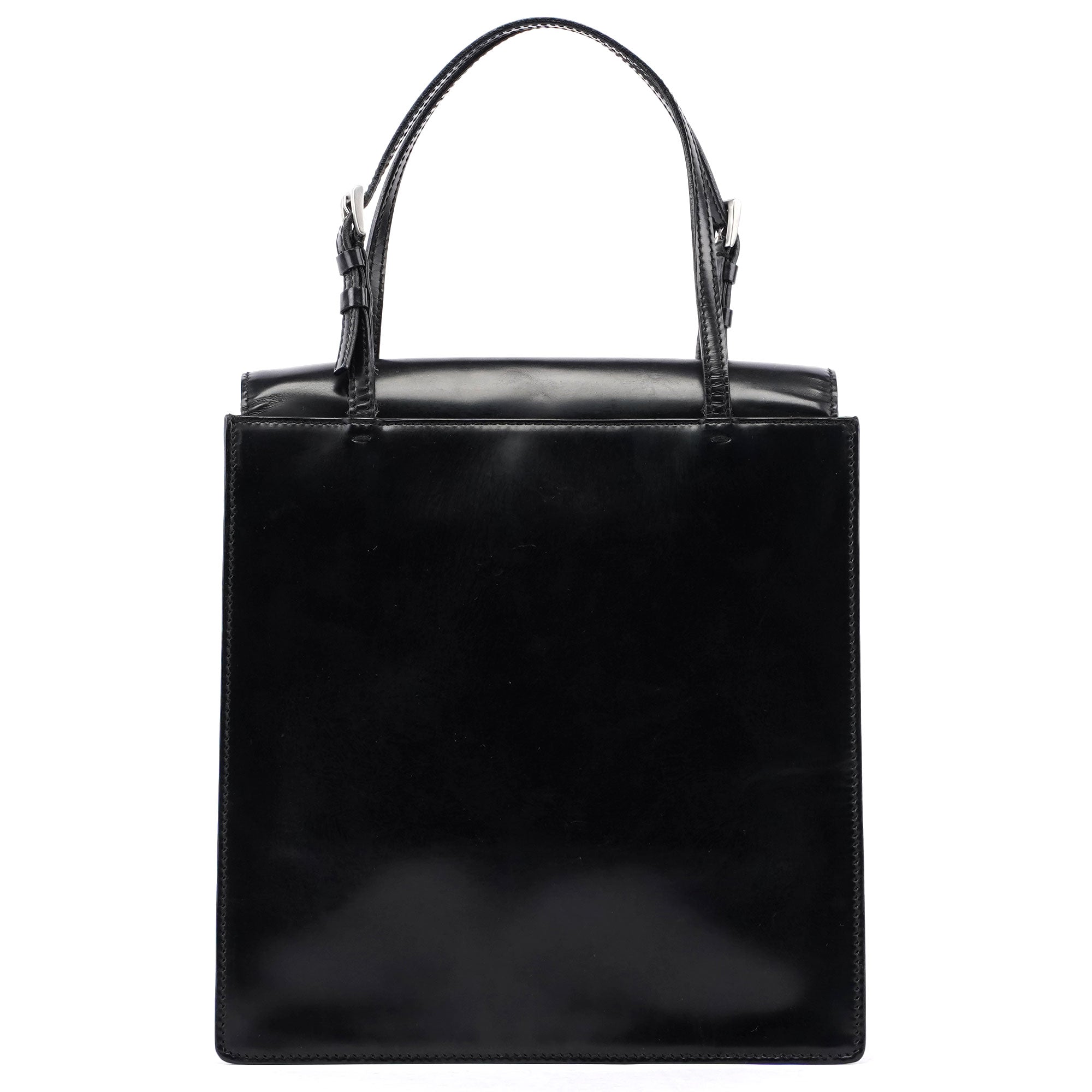 Black Spazzolato Tote