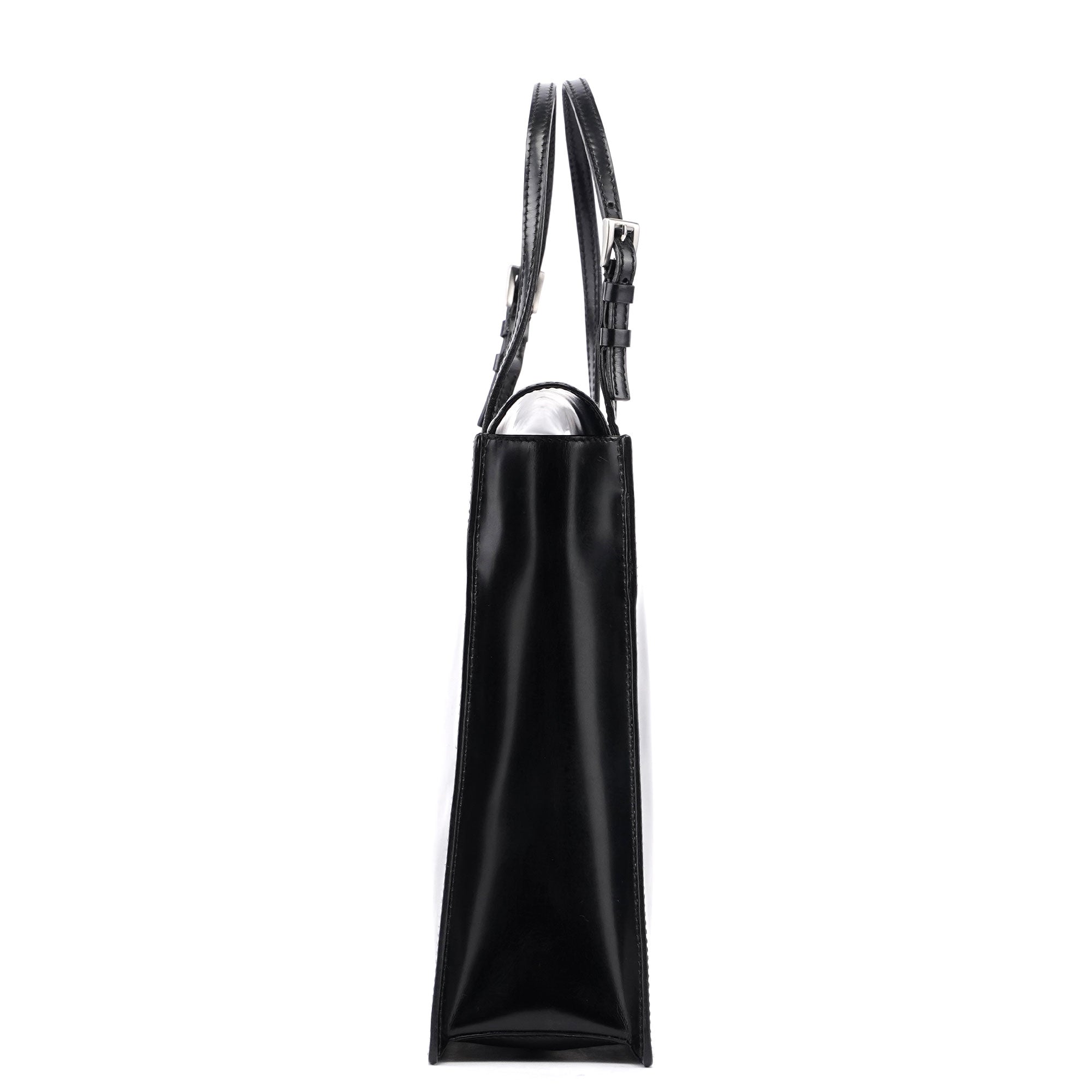 Black Spazzolato Tote