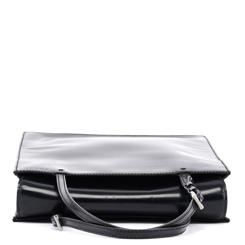 Black Spazzolato Tote