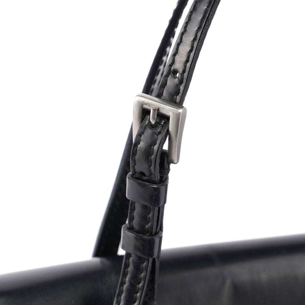 Black Spazzolato Tote