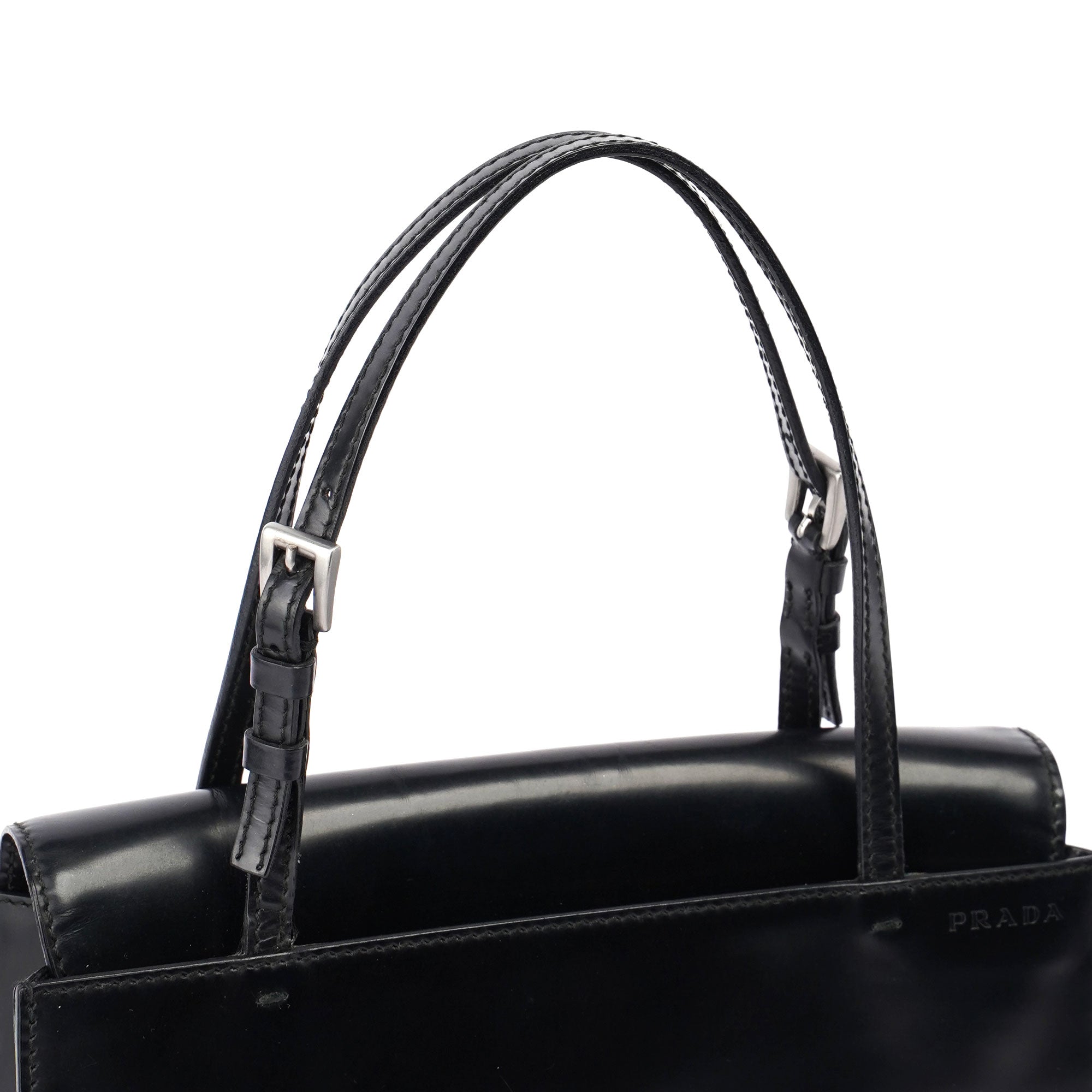 Black Spazzolato Tote