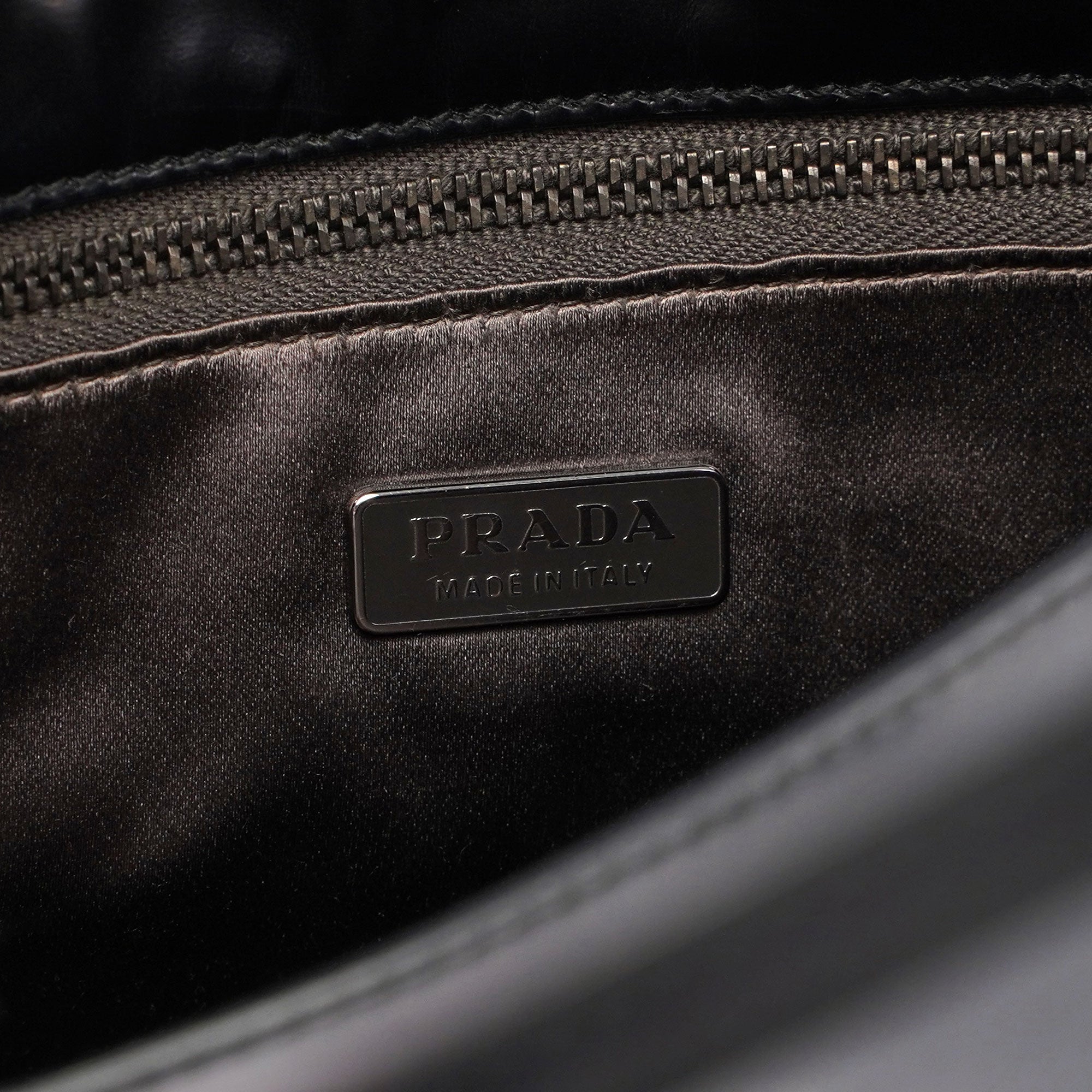 Black Spazzolato Tote
