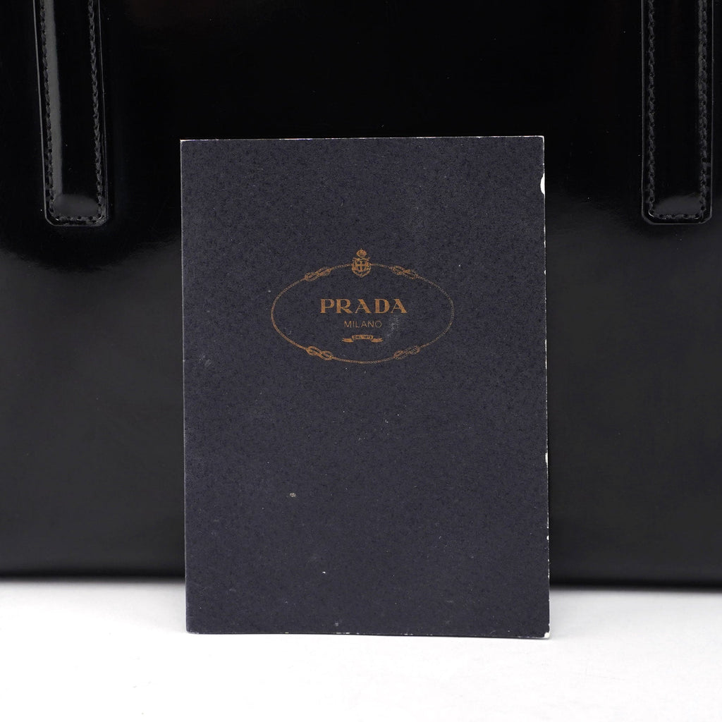 Black Spazzolato Tote