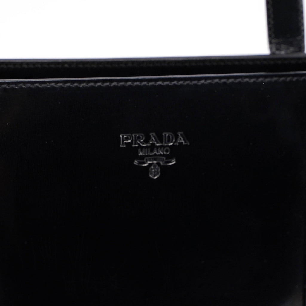 Black Spazzolato Tote