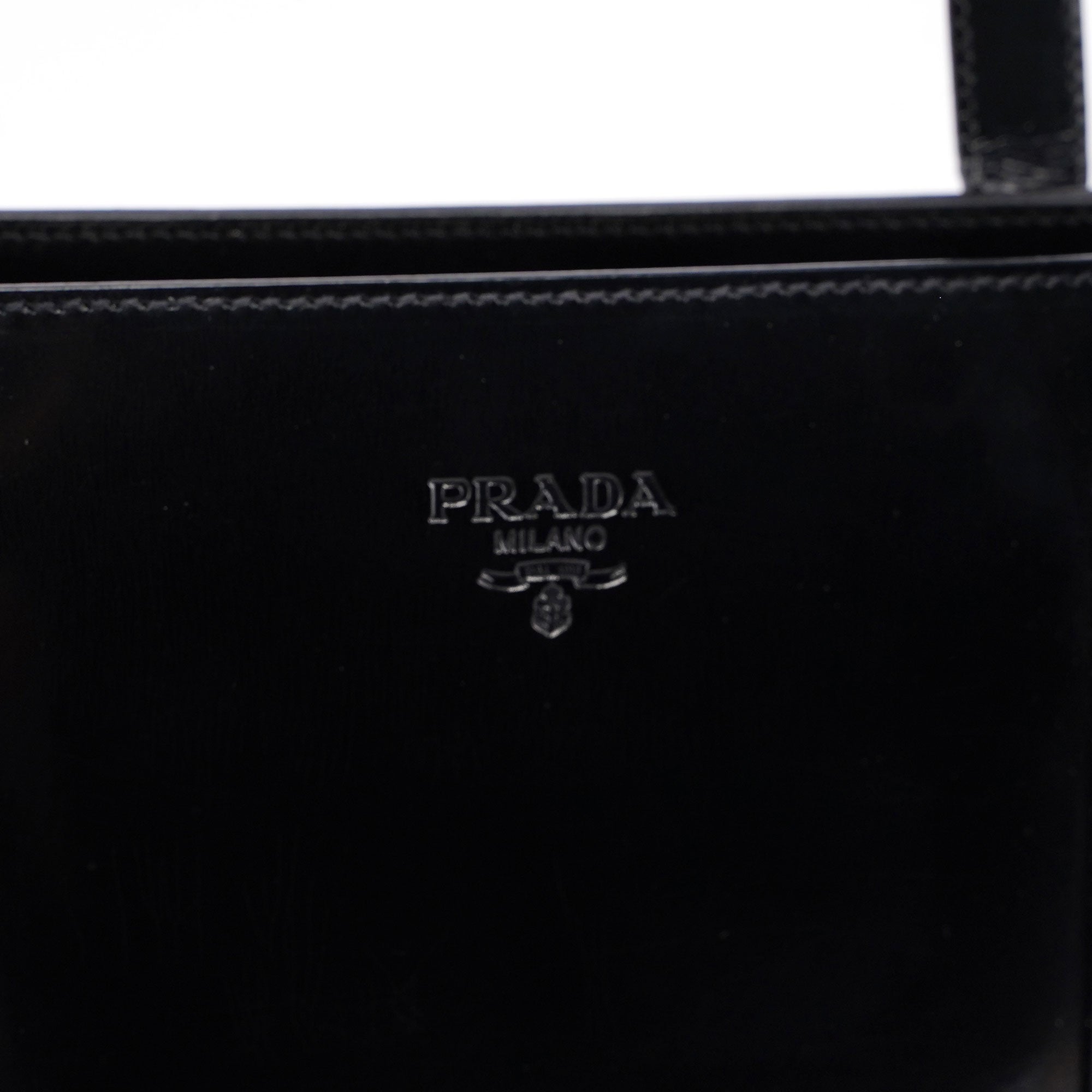 Black Spazzolato Tote