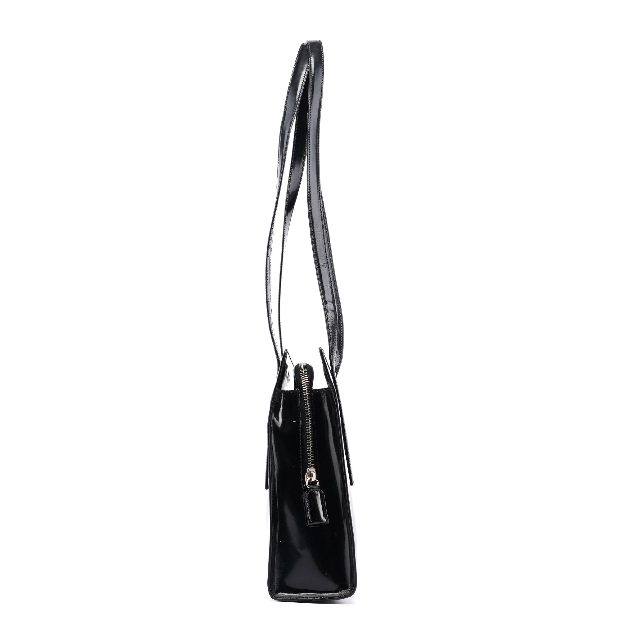 Black Spazzolato Tote