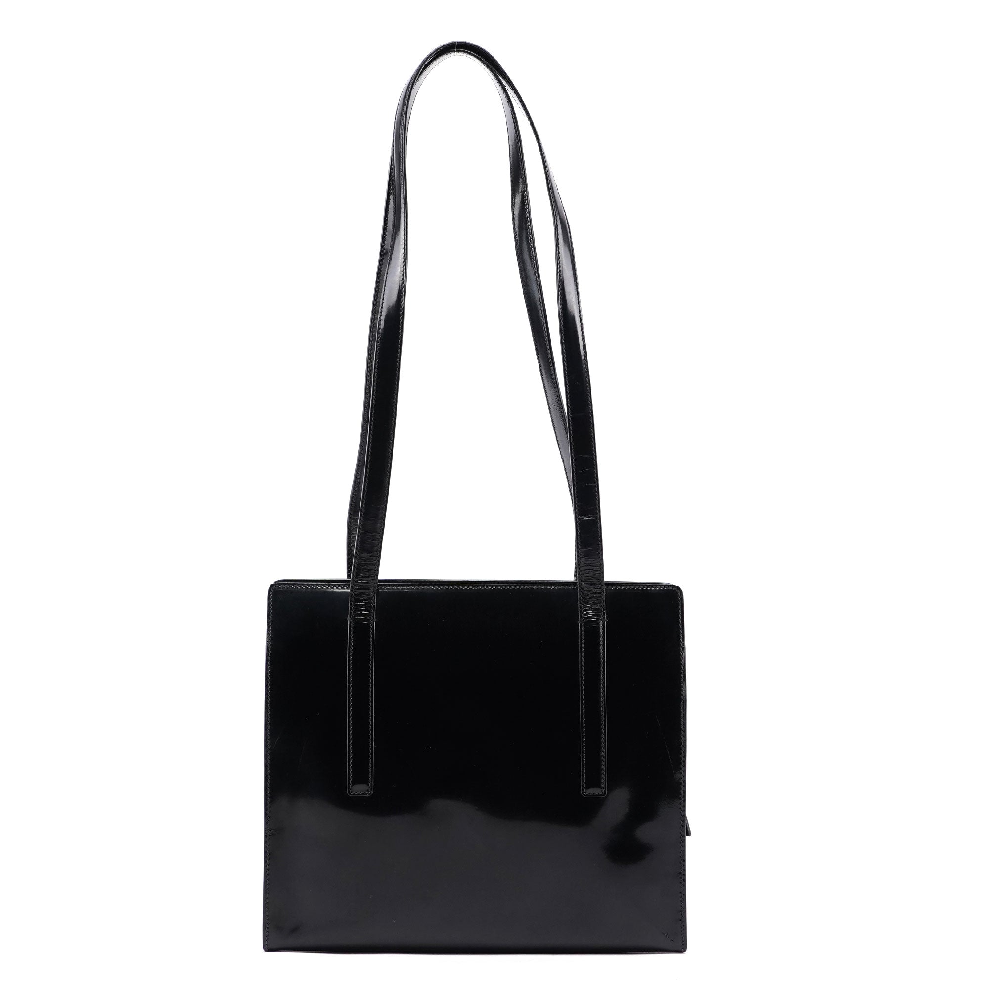 Black Spazzolato Tote