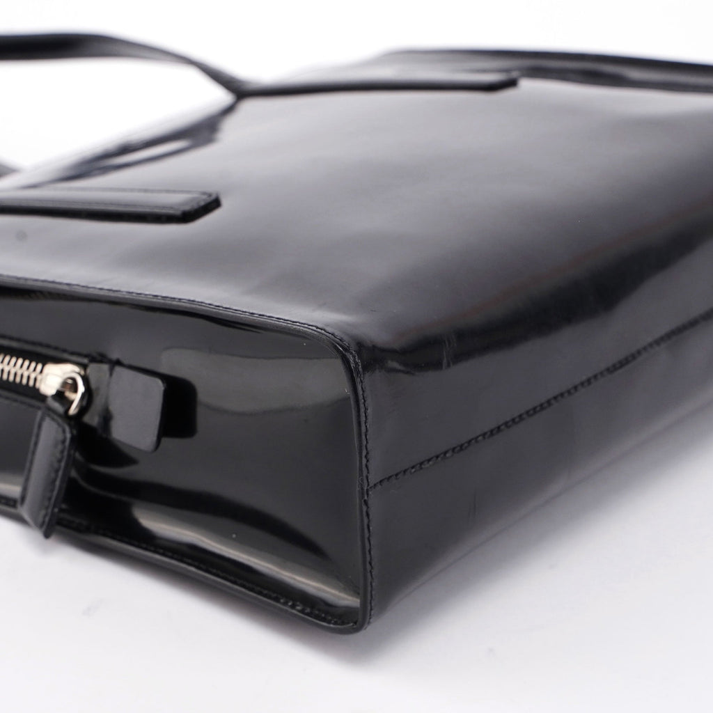 Black Spazzolato Tote