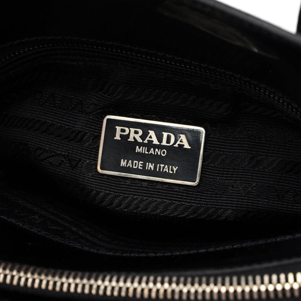 Black Spazzolato Tote
