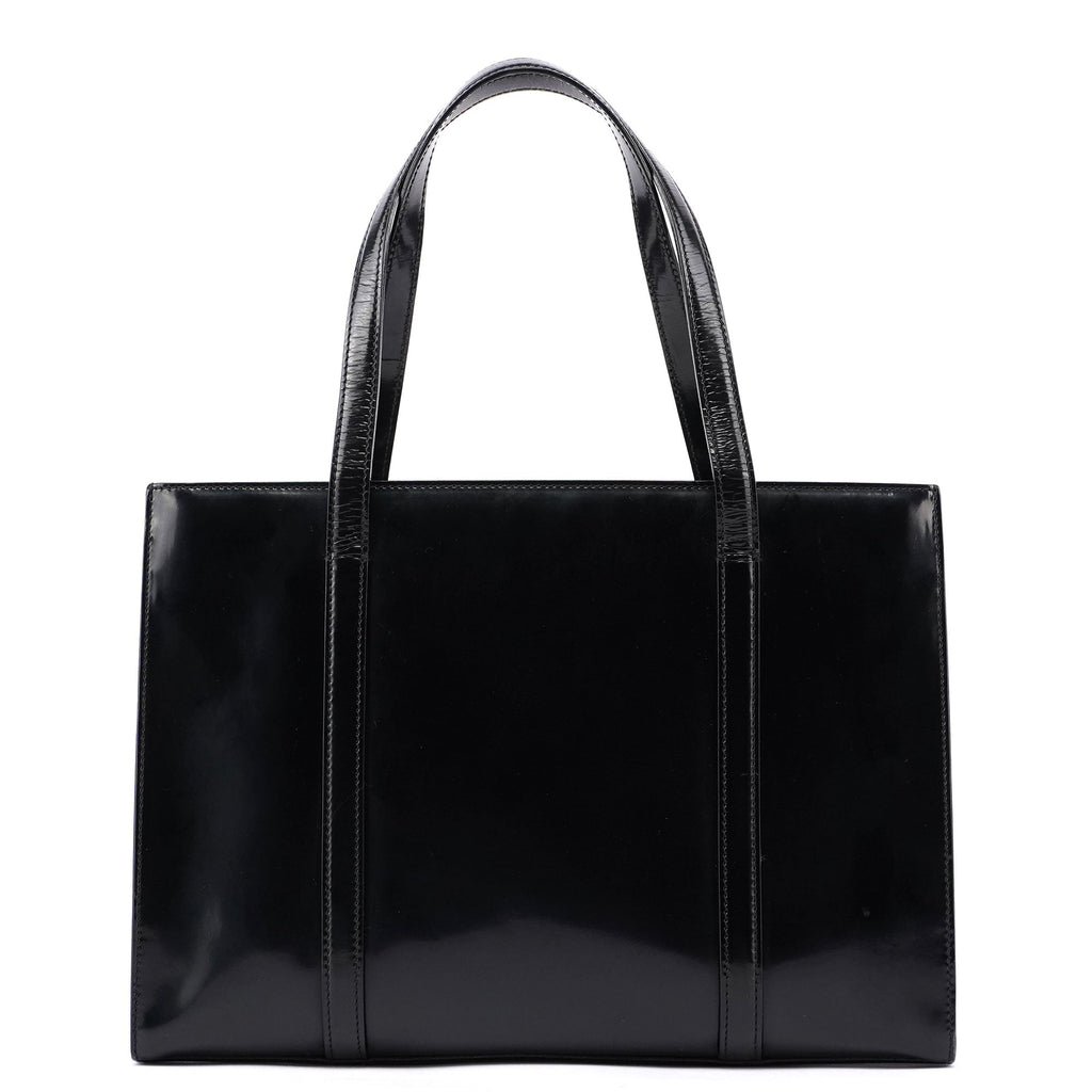 Black Spazzolato Tote