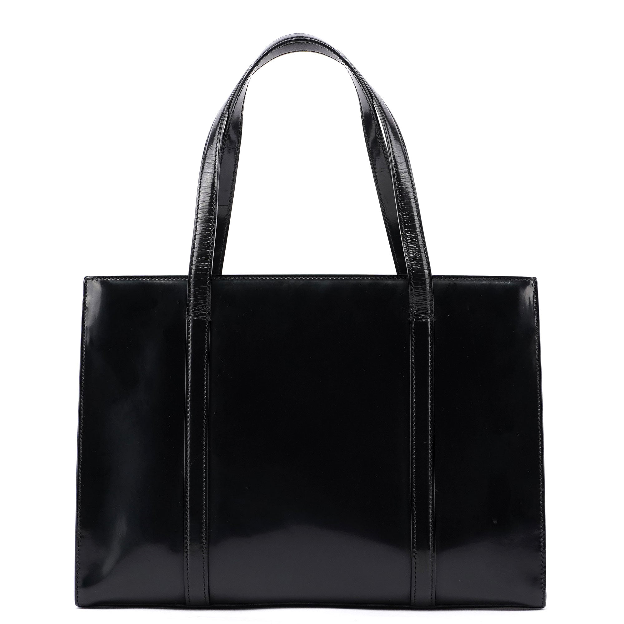 Black Spazzolato Tote