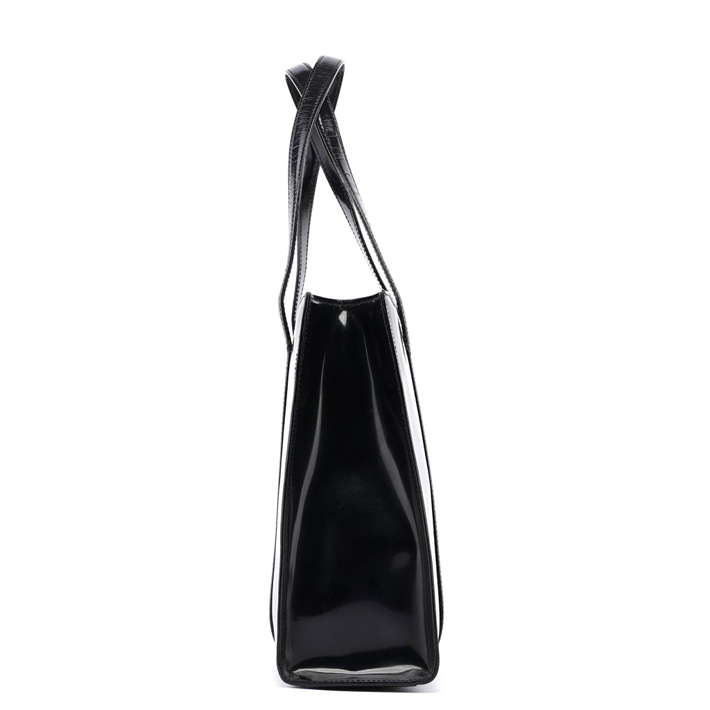 Black Spazzolato Tote