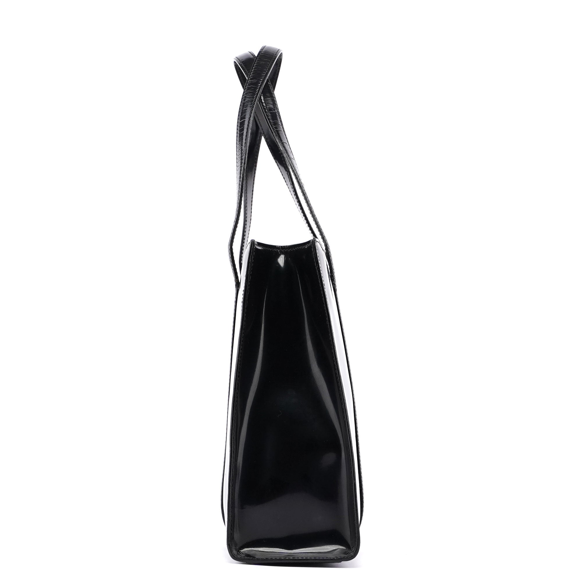 Black Spazzolato Tote