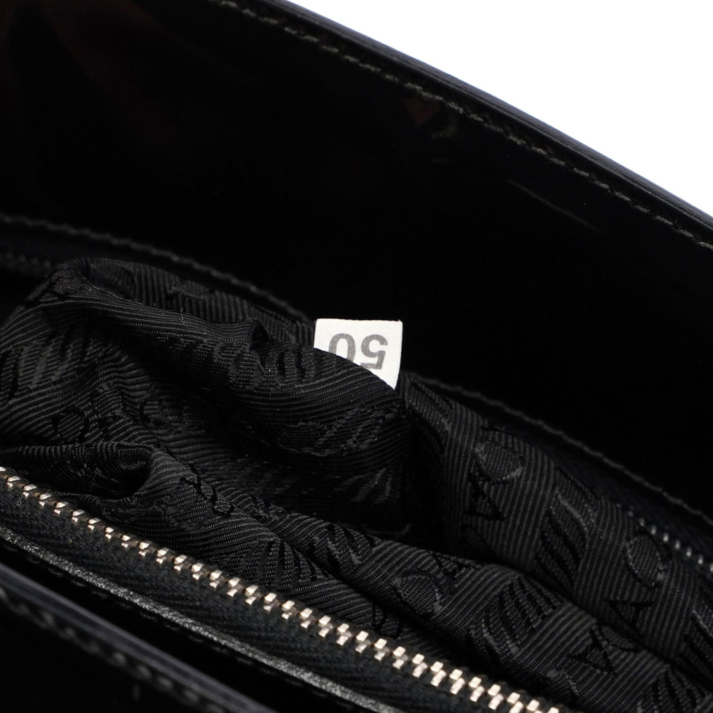 Black Spazzolato Tote