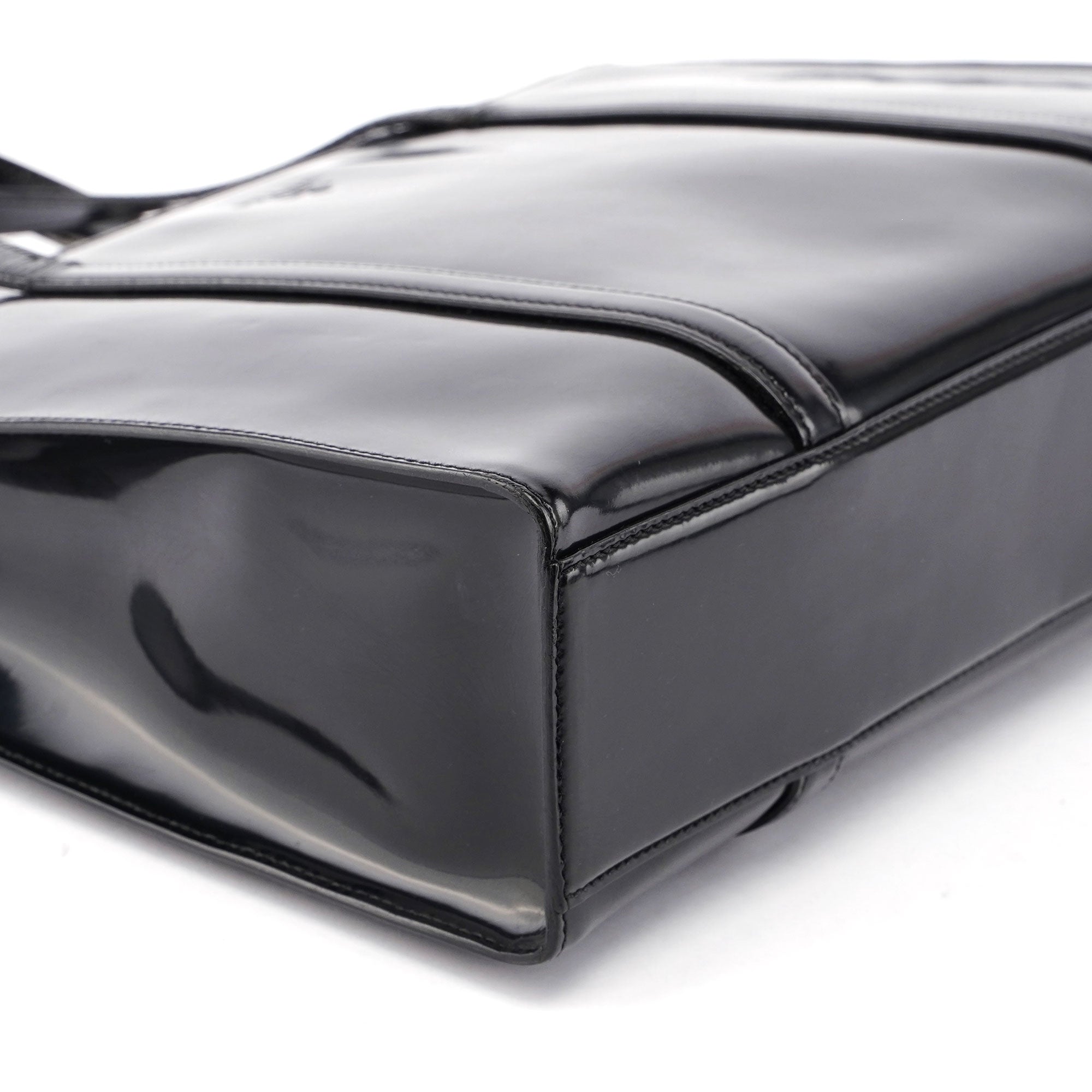 Black Spazzolato Tote