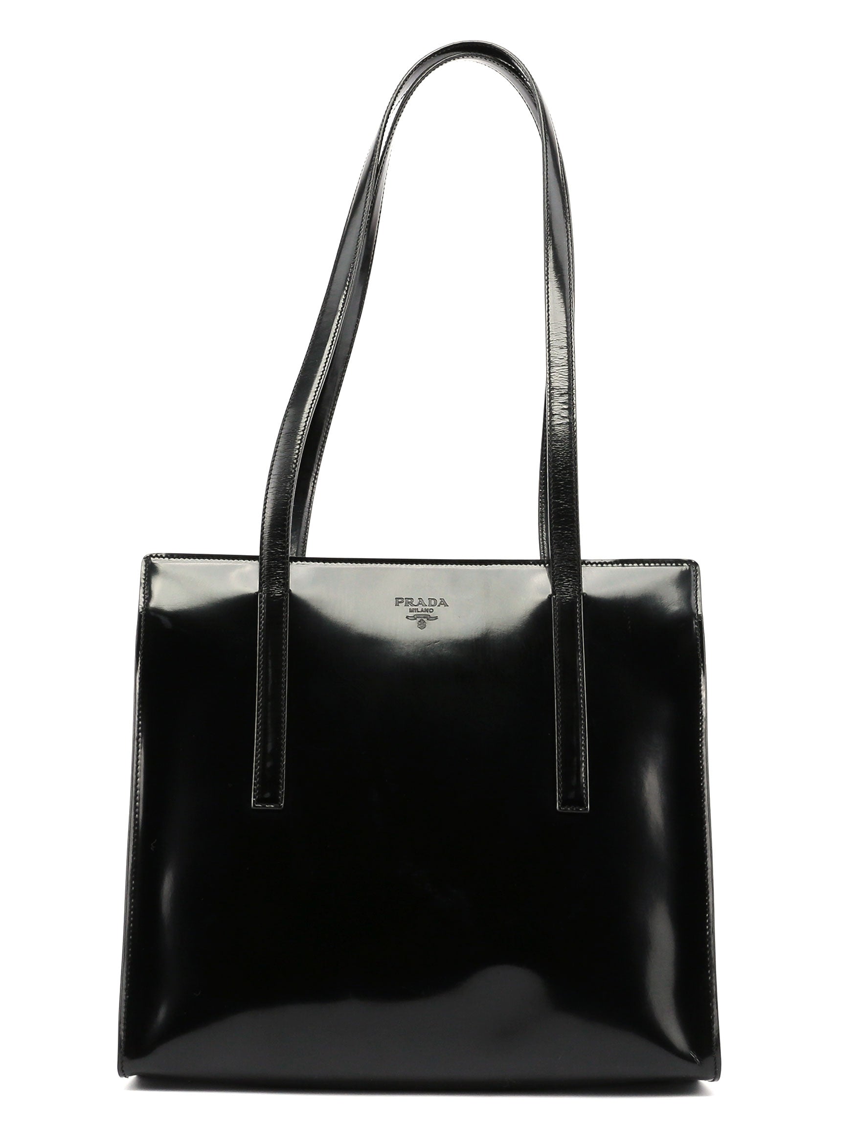 Black Spazzolato Tote