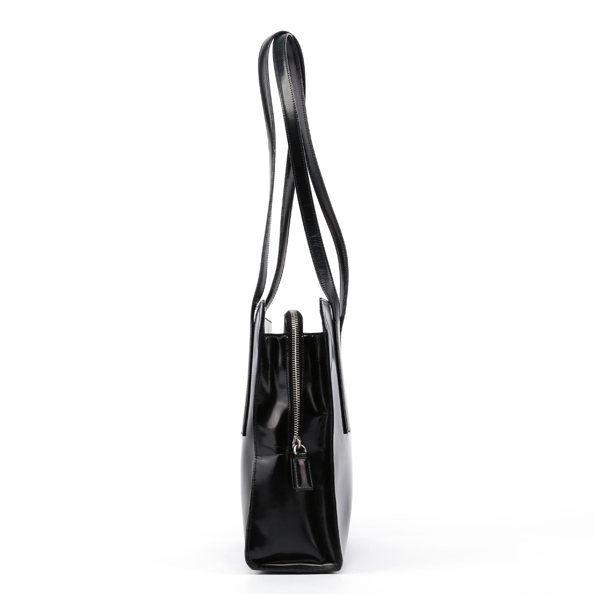Black Spazzolato Tote
