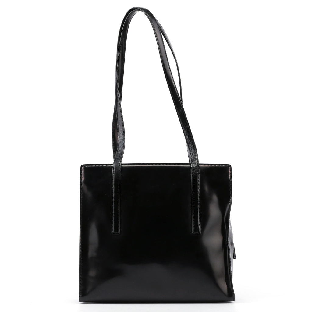 Black Spazzolato Tote