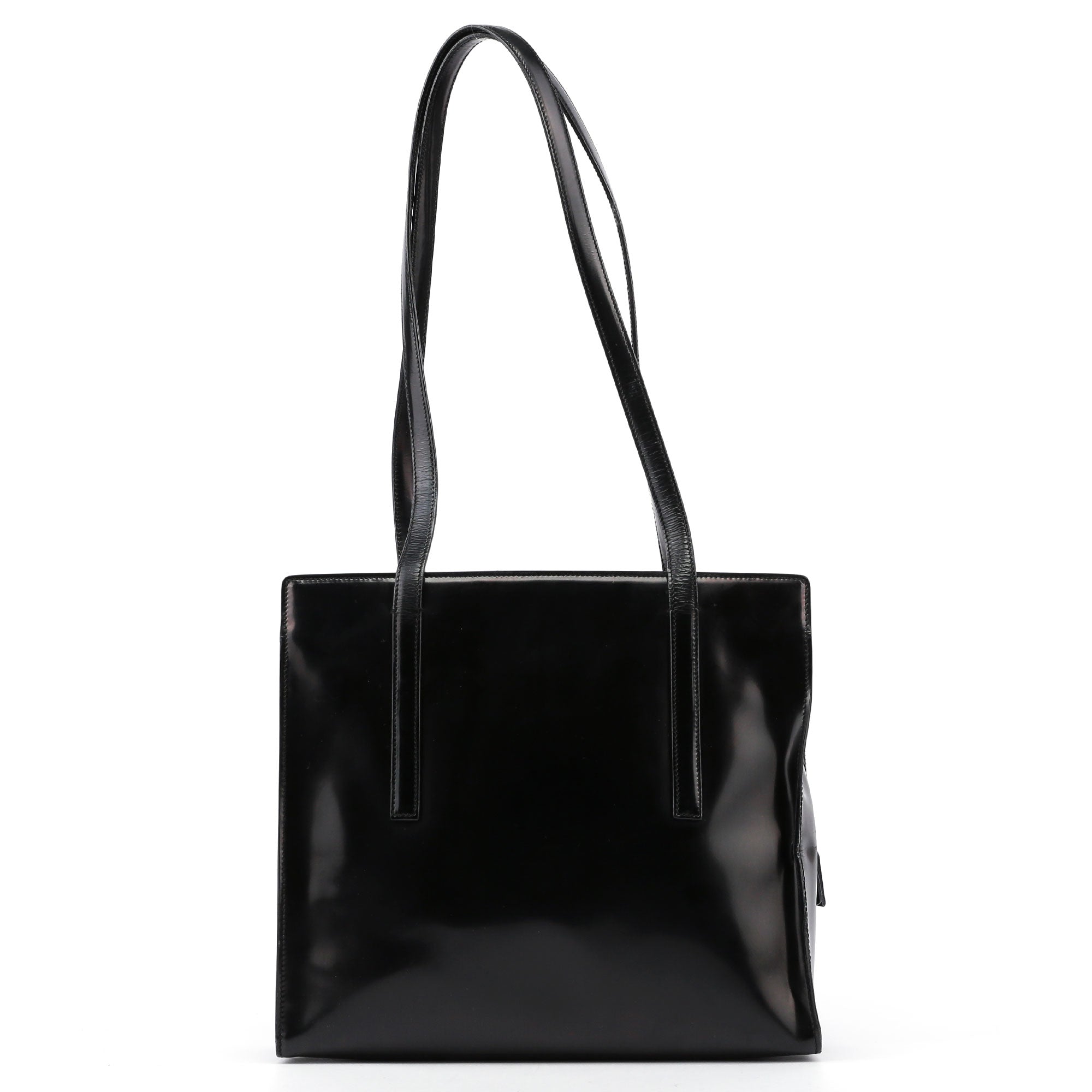 Black Spazzolato Tote