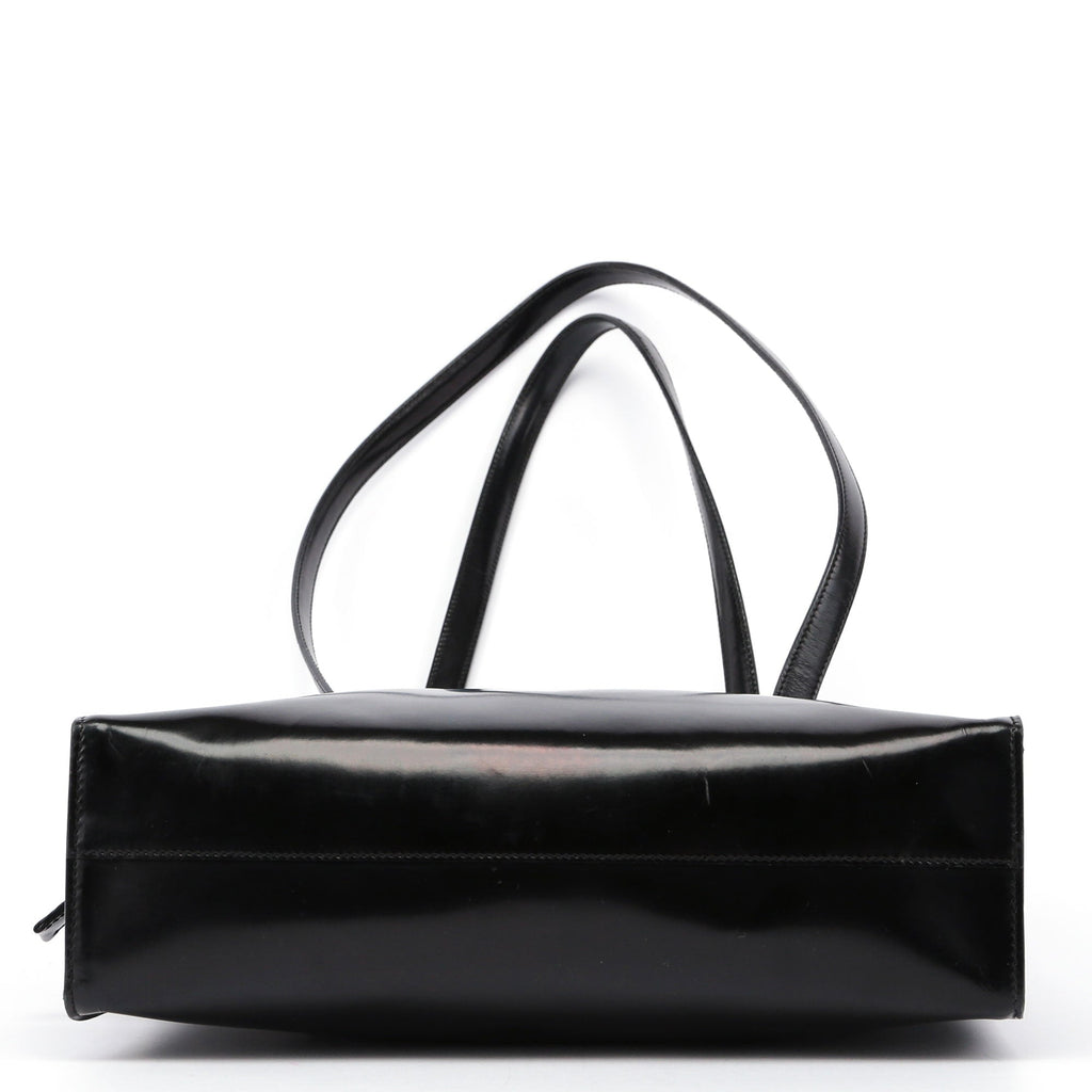 Black Spazzolato Tote