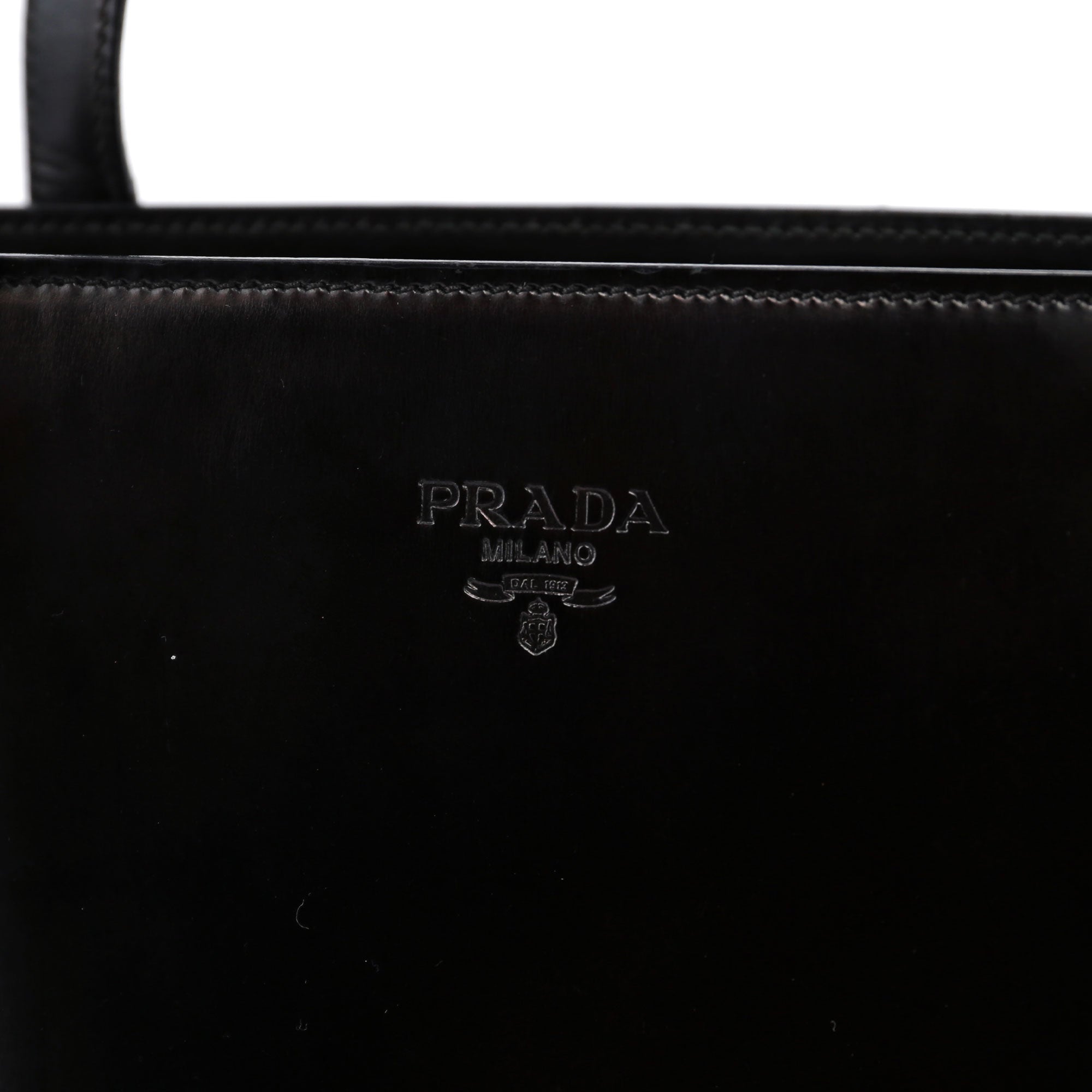 Black Spazzolato Tote